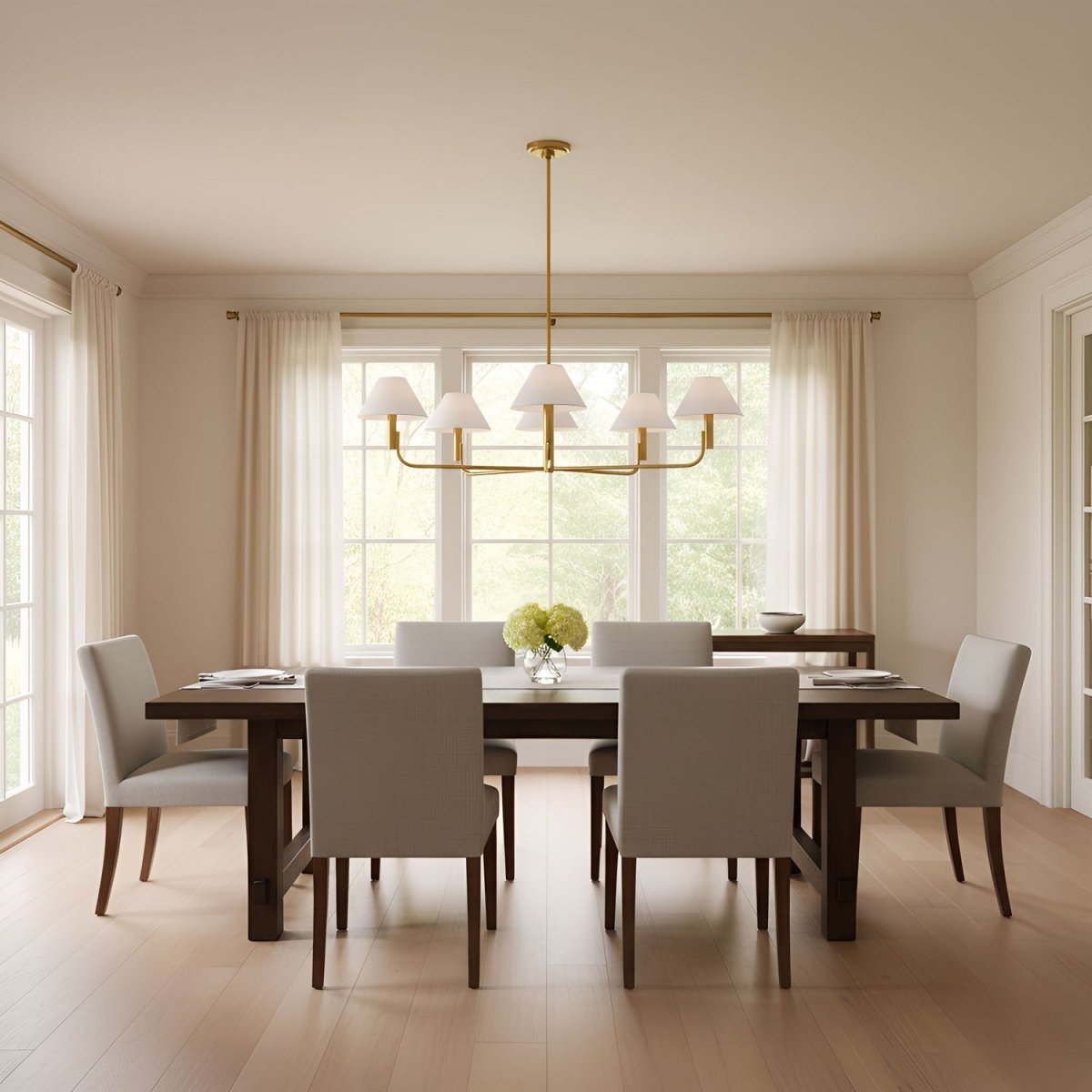 Lustre Colfax - Laiton bruni 34 1/2" by Visual Comfort Studio | Luminaires & cie