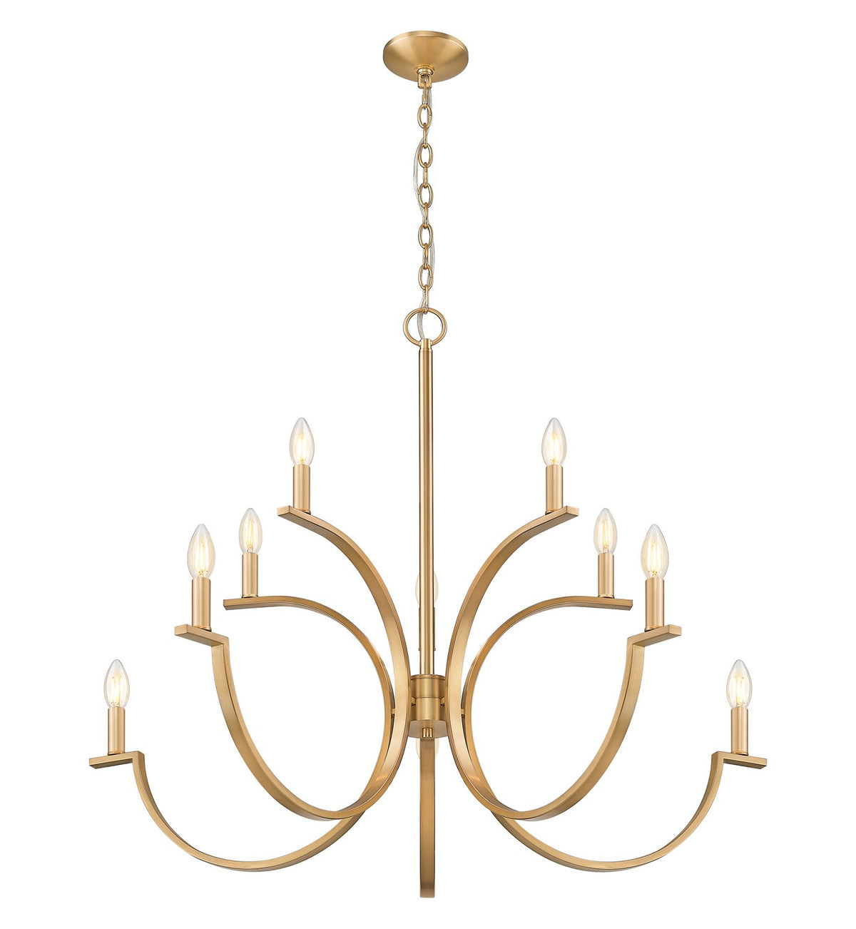 Lustre Cordelia Or moderne, 40" – vue 5