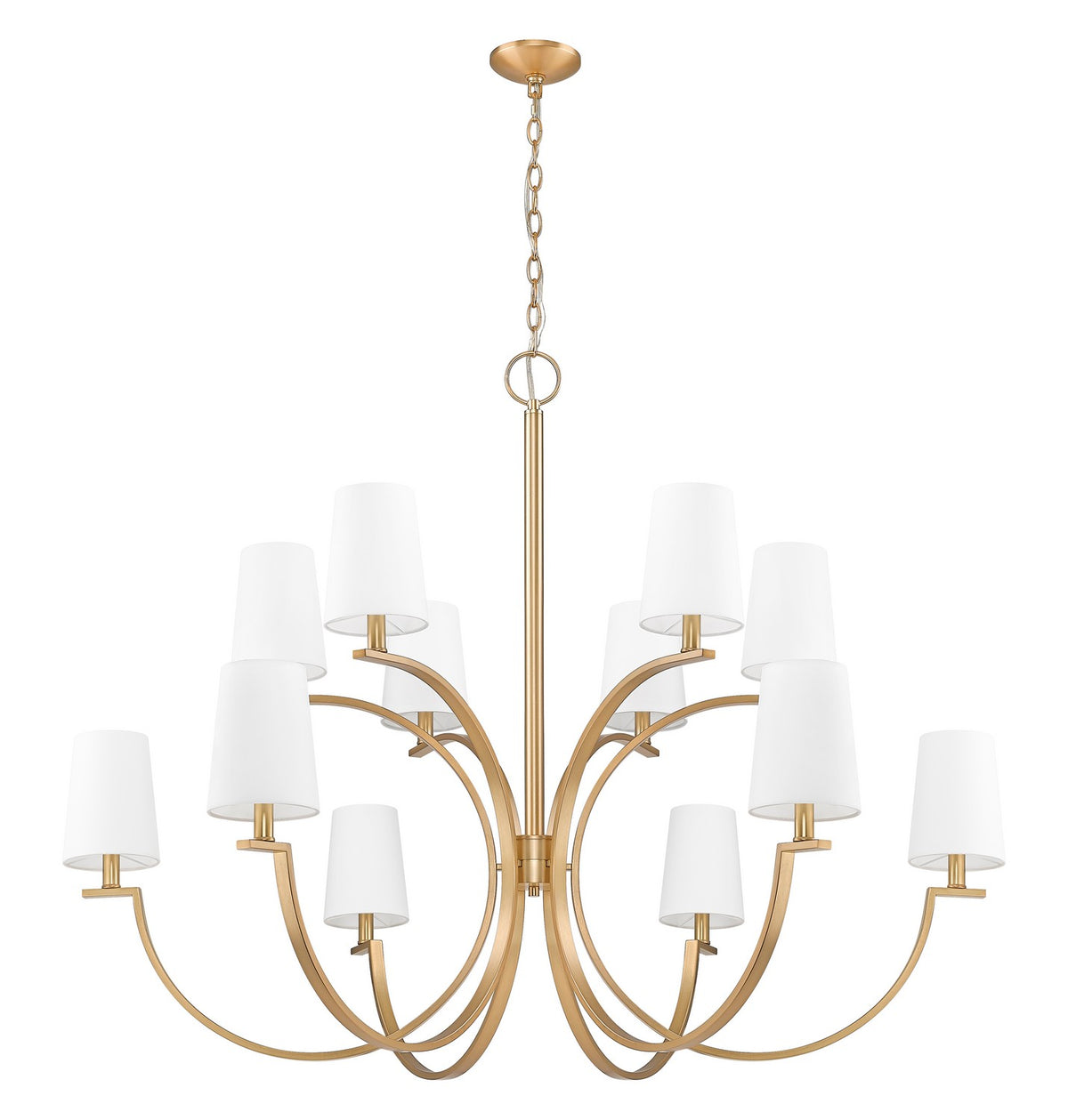 Lustre Cordelia Or moderne, 48" – vue 4