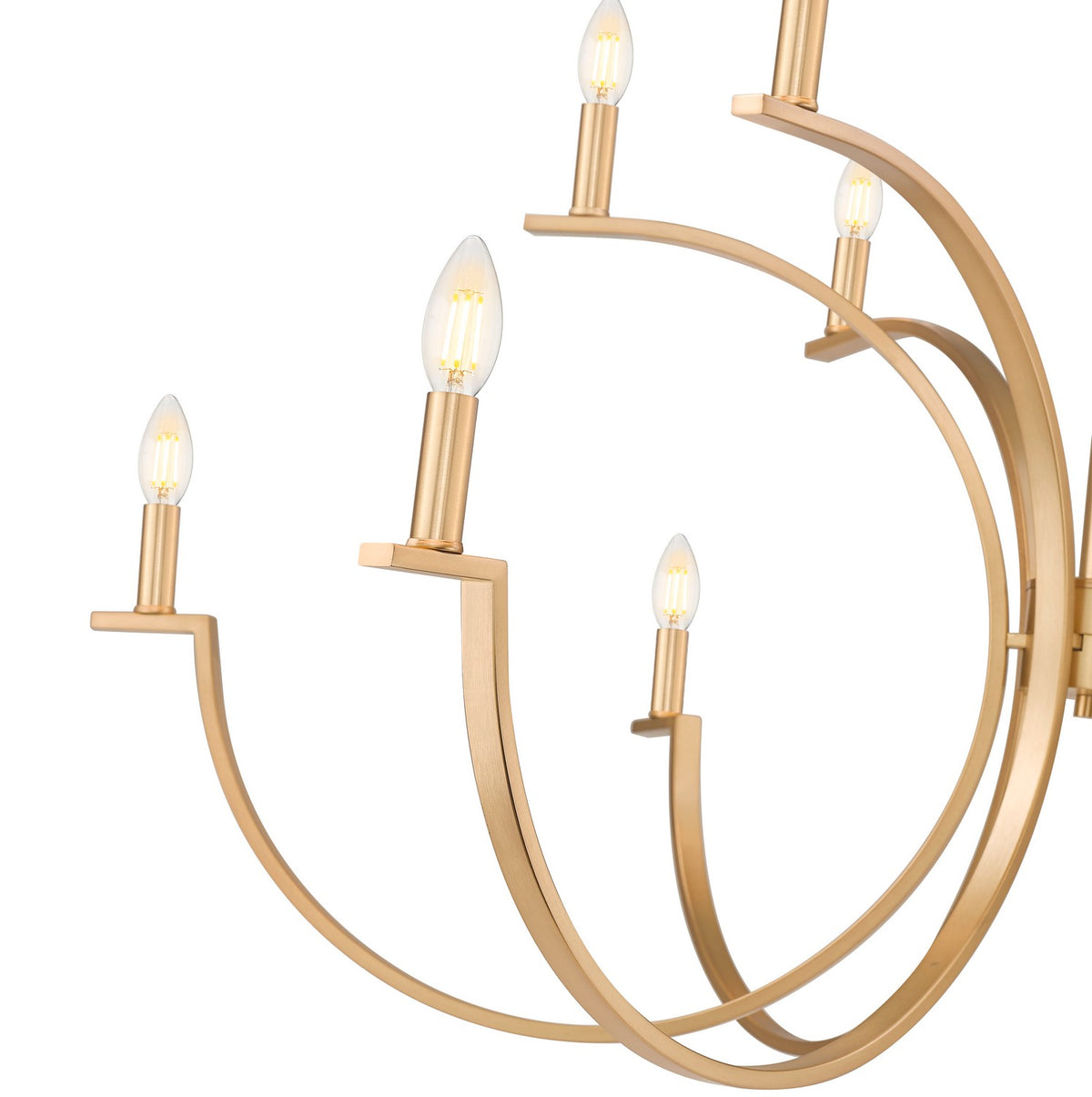 Lustre Cordelia Or moderne, 48" – vue 5