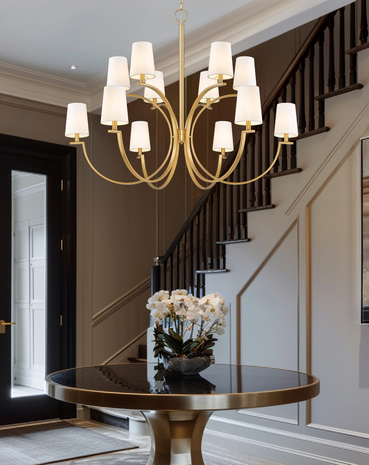 Lustre Cordelia Or moderne, 48" – vue 6