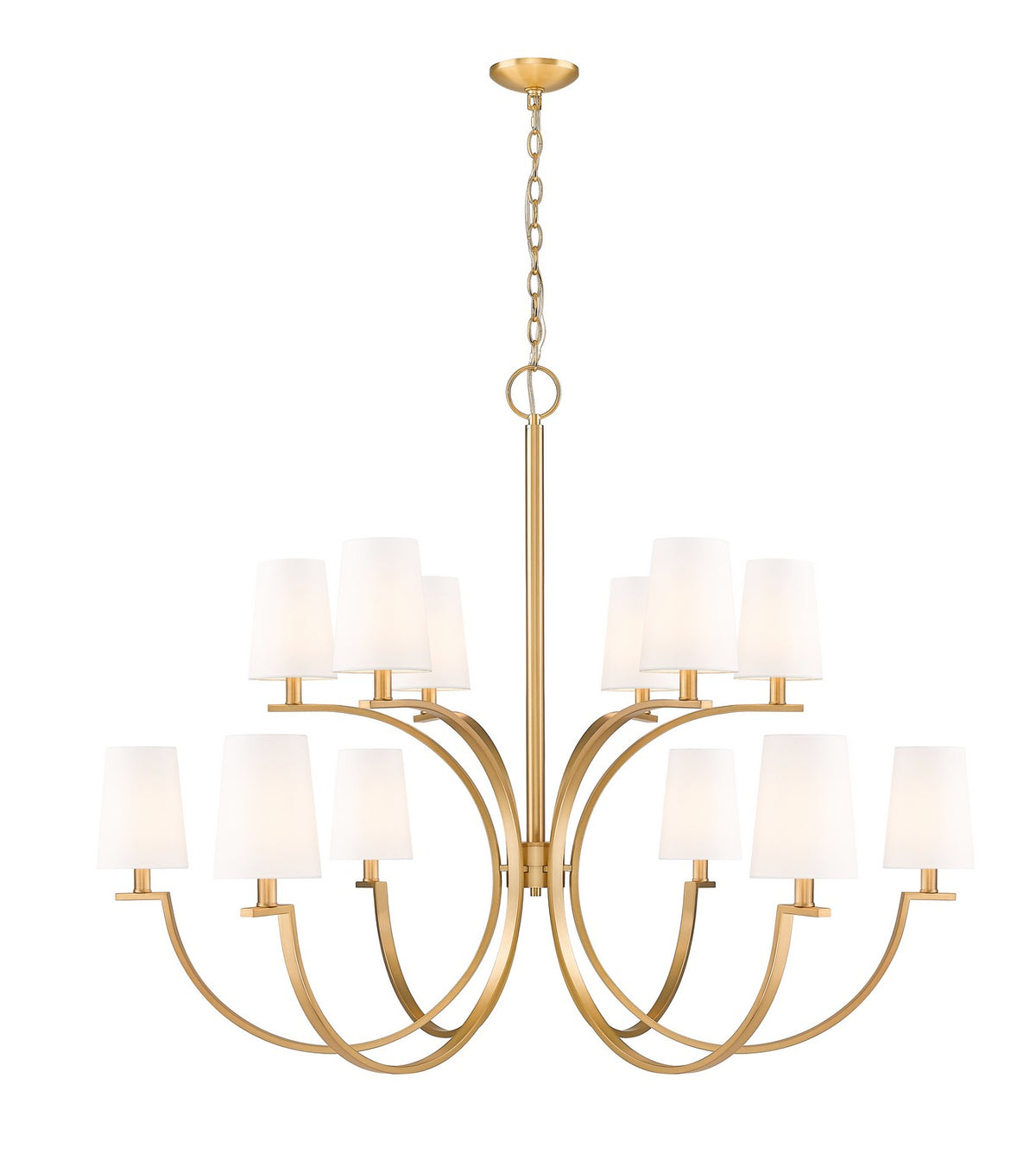 Lustre Cordelia Or moderne, 48" – Z-Lite
