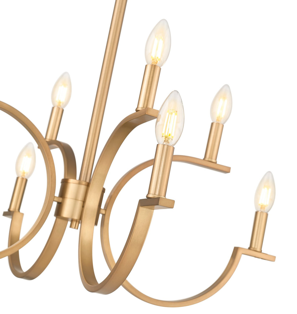 Lustre Cordelia Or moderne, 29 1/4" – vue 4