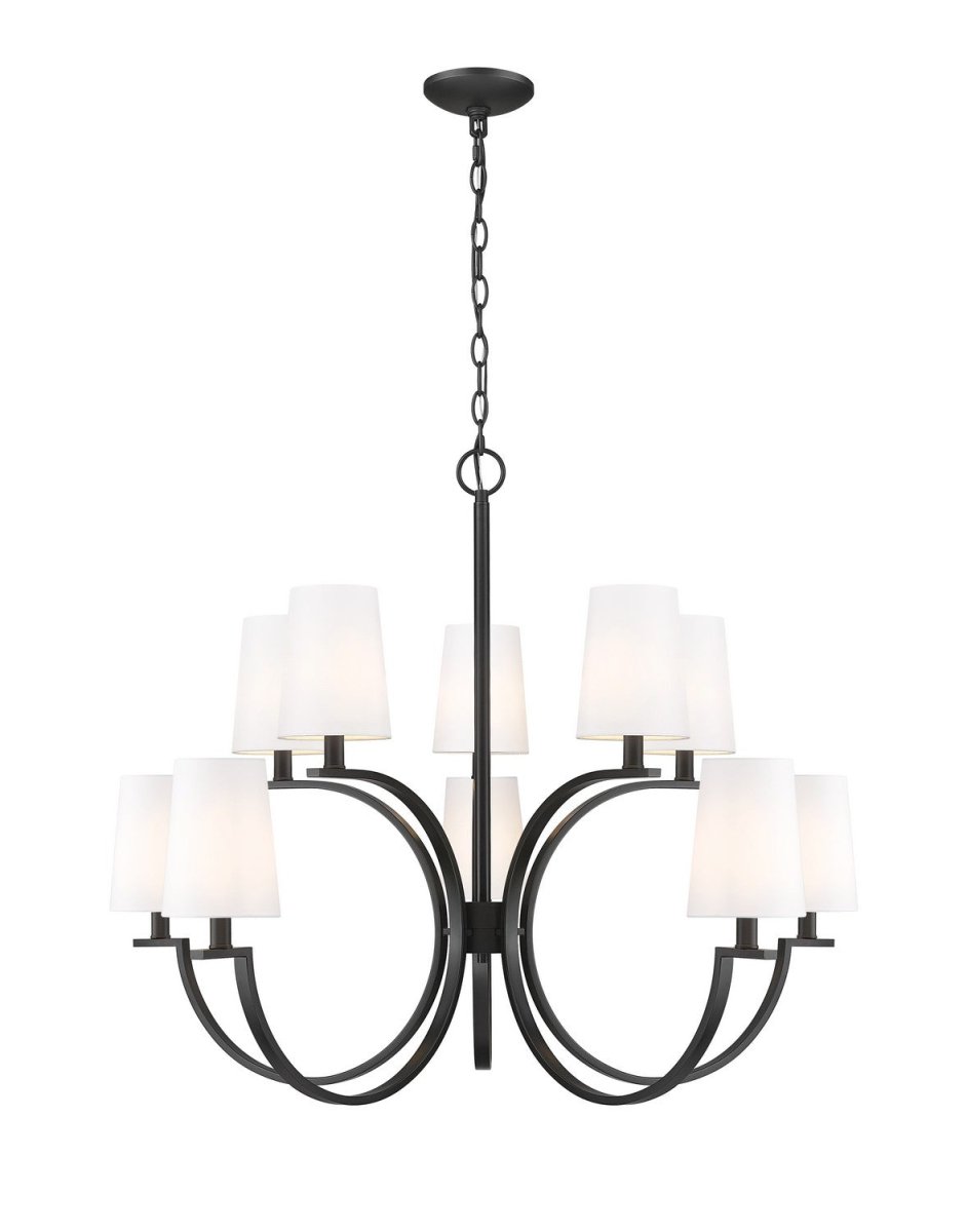 Lustre Cordelia - Noir mat 40" by Z-Lite | Luminaires & cie