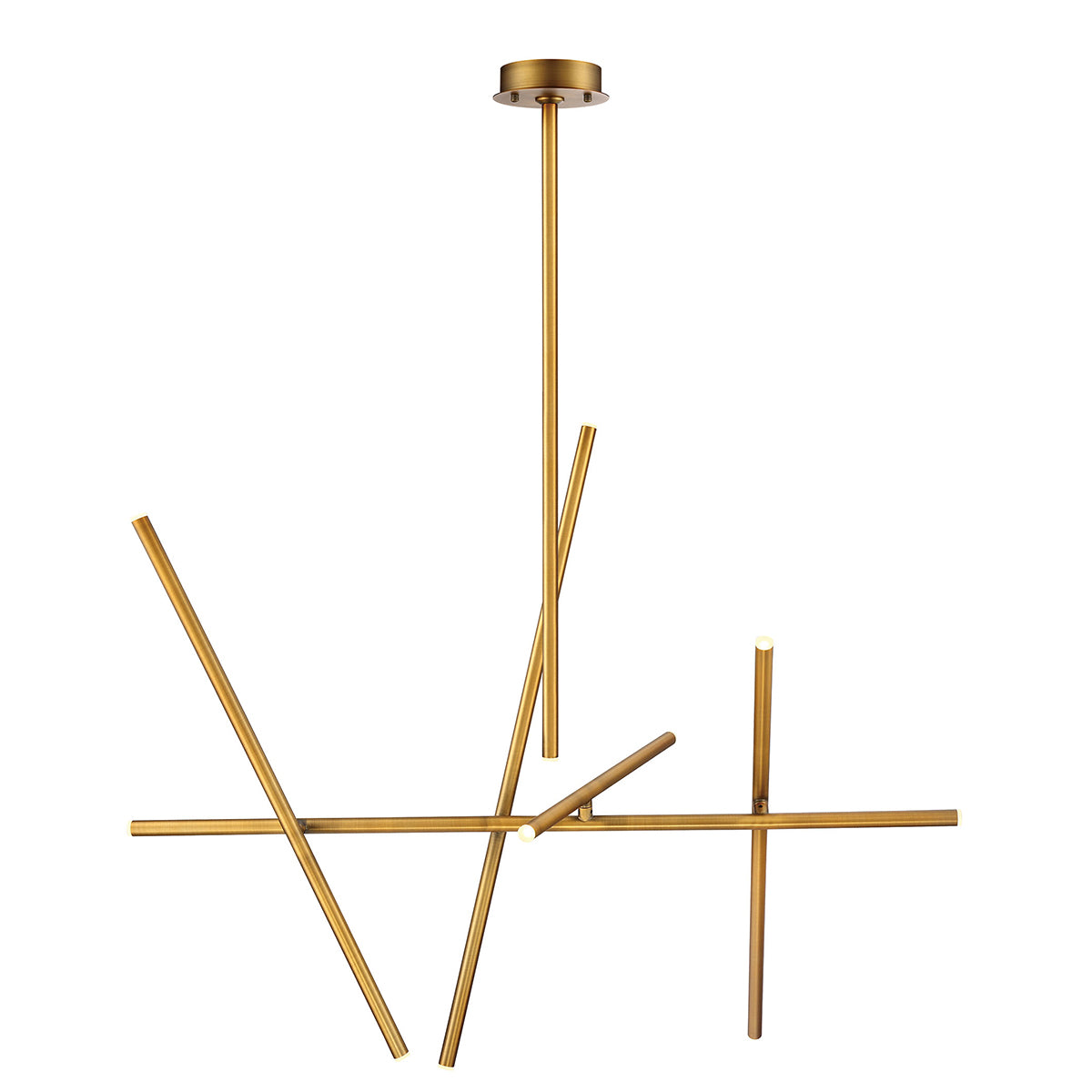 Lustre Crossroads Laiton brossé, 22" – Eurofase