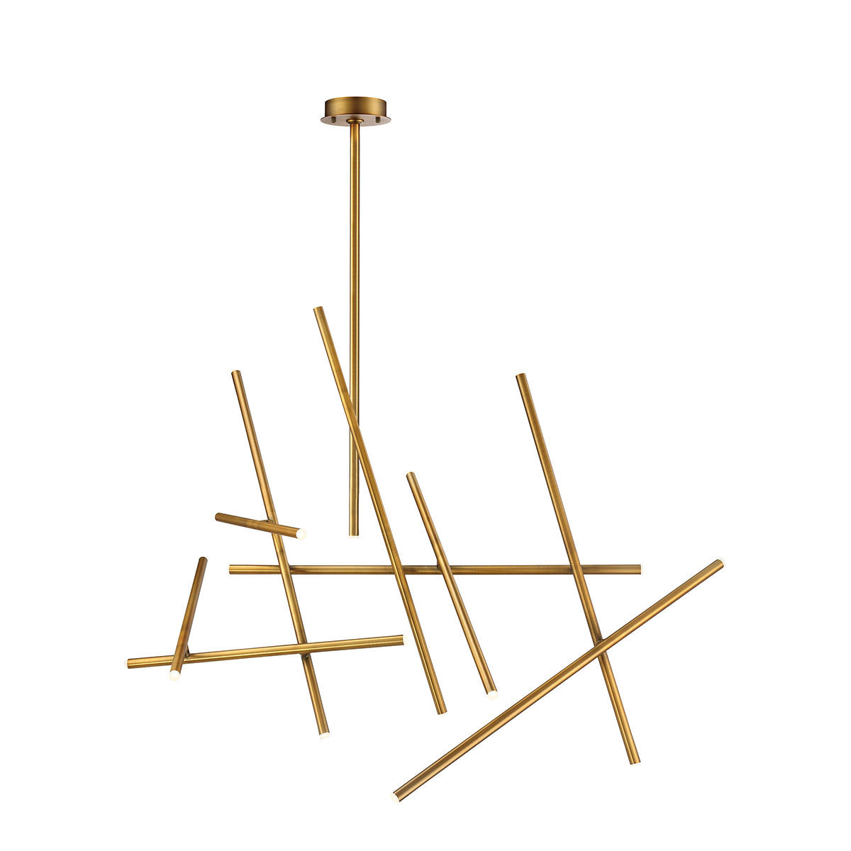 Lustre Crossroads Laiton brossé, 27" – Eurofase