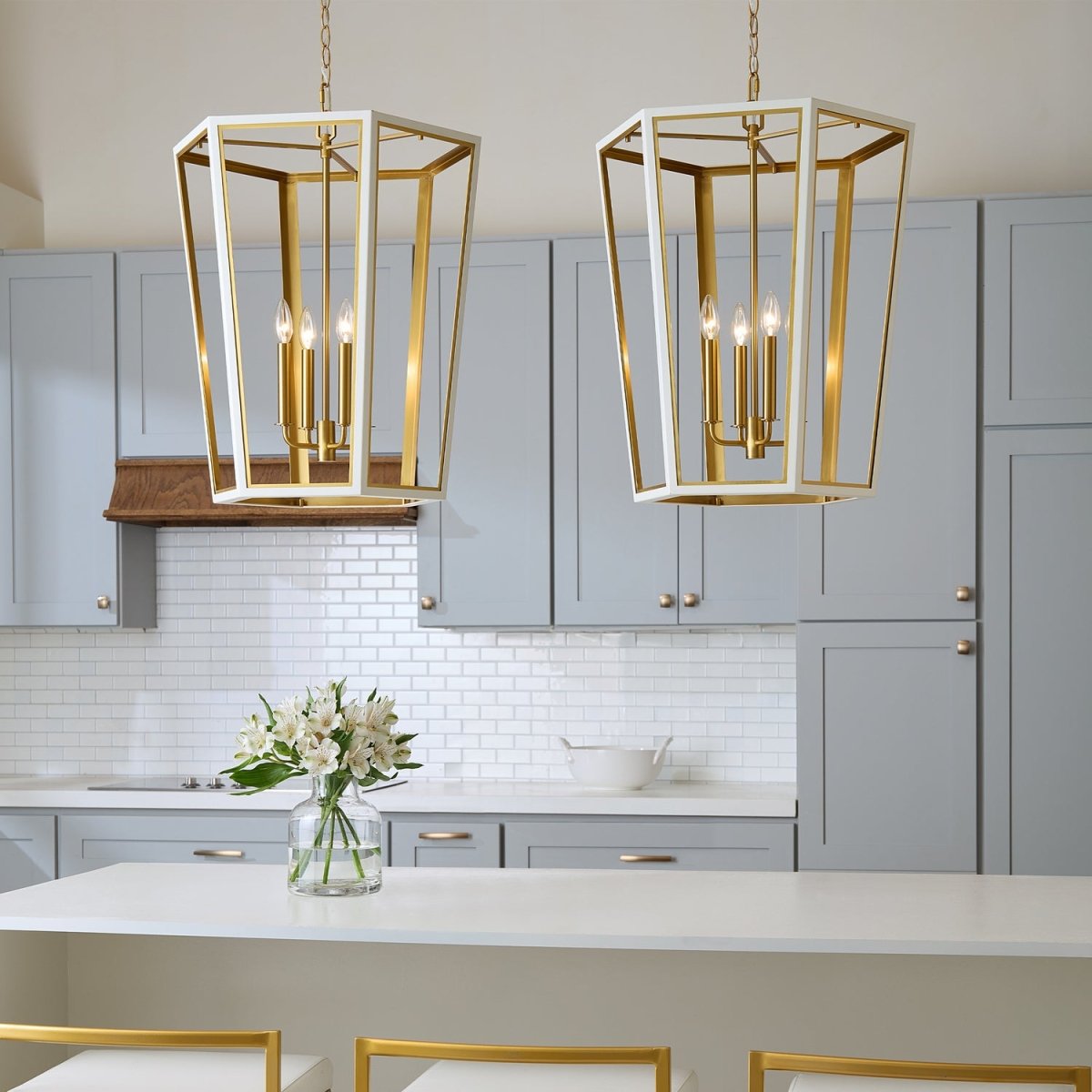 Lustre Curt - Blanc mat 26 5/8" by Visual Comfort Studio | Luminaires & cie