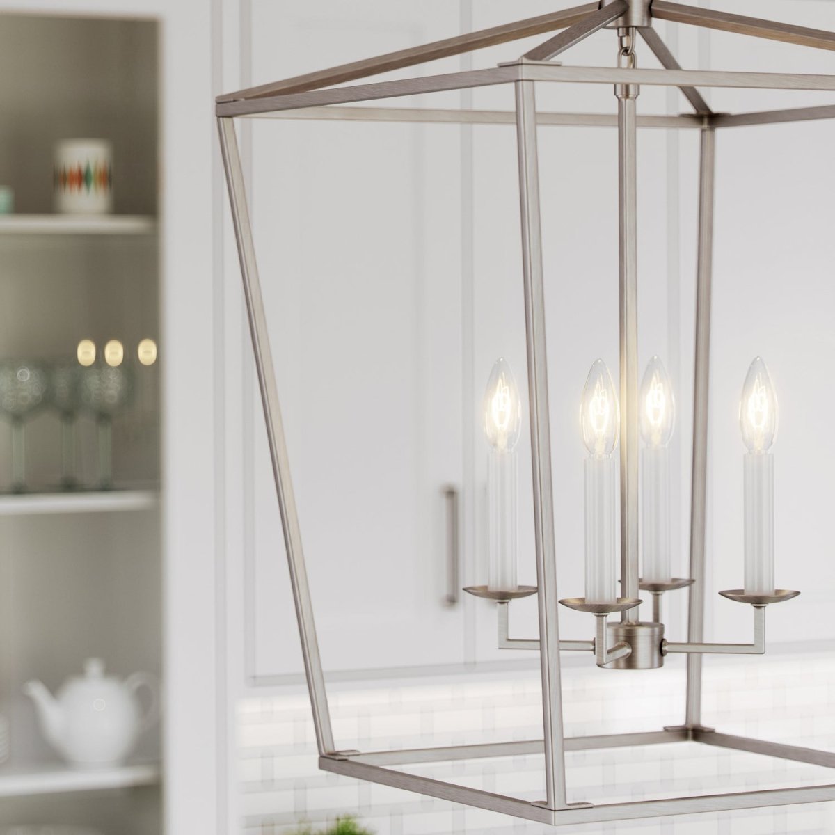 Lustre Dianna - Nickel brossé 12 1/2" by Visual Comfort Studio | Luminaires & cie