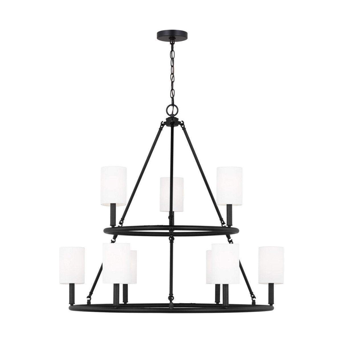 Lustre Egmont - Noir minuit 36" by Visual Comfort Studio | Luminaires & cie