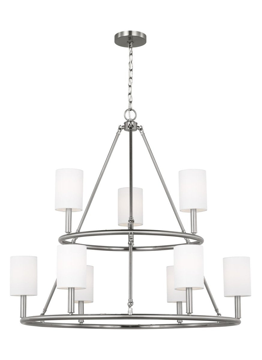 Lustre Egmont - Laiton satiné 36" by Visual Comfort Studio | Luminaires & cie