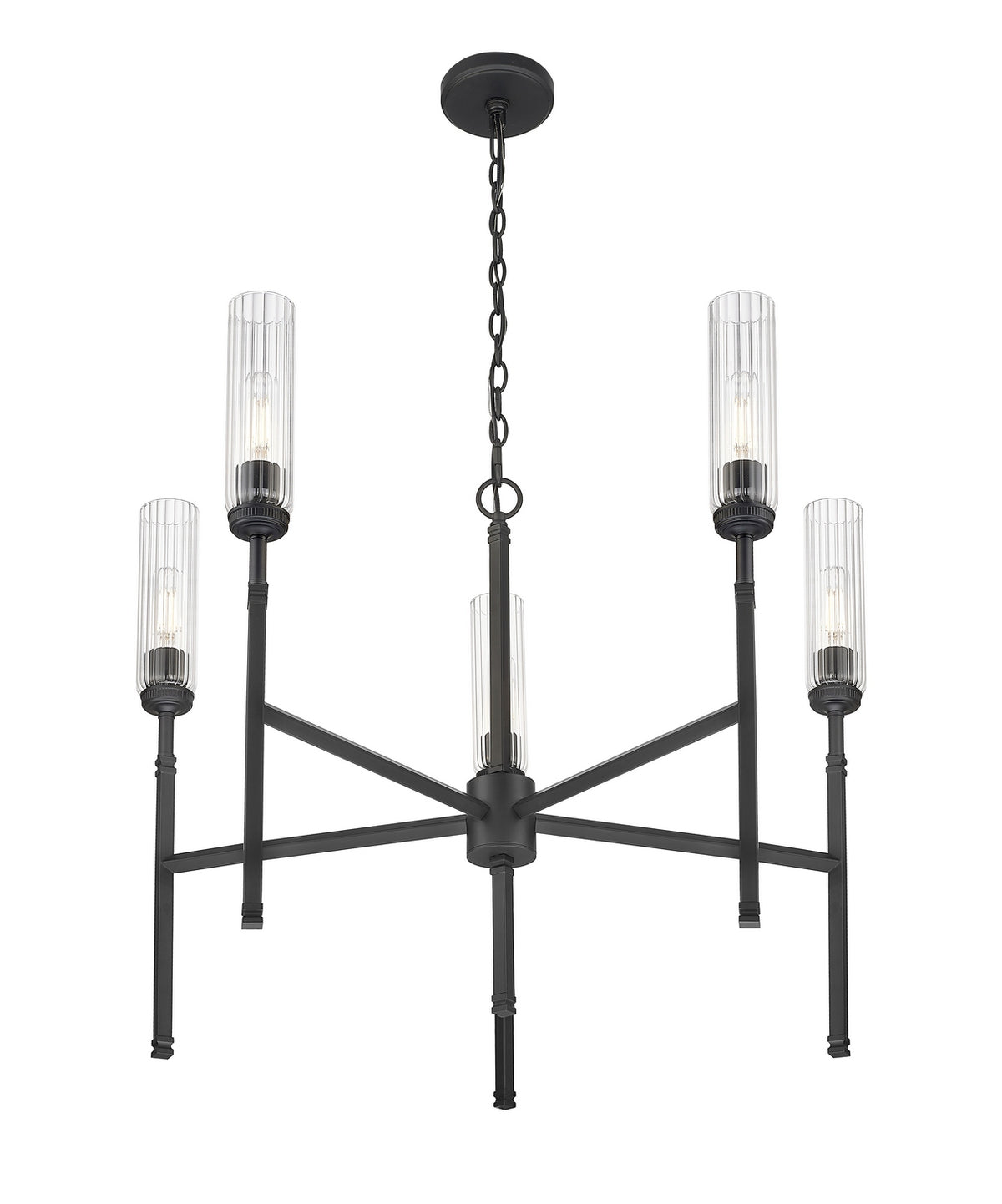 Lustre Esme Noir mat, nombre ampoules 5 – vue 4