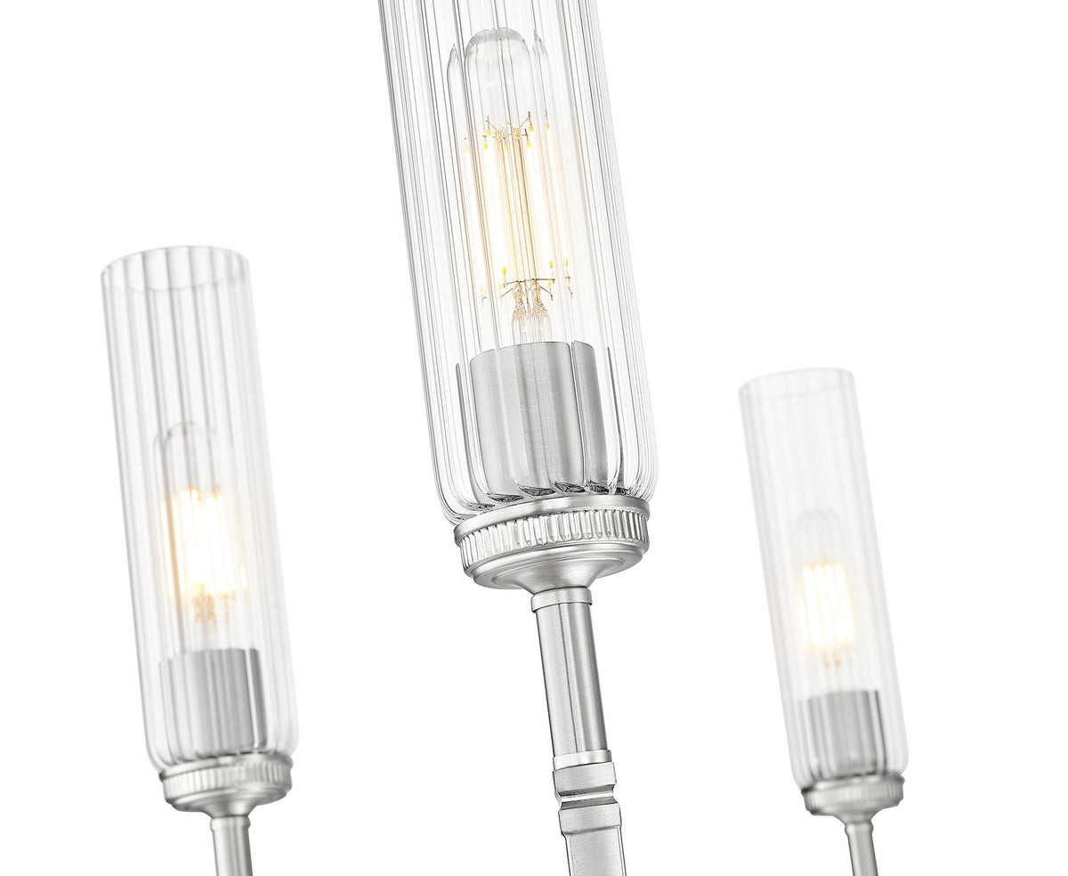 Lustre Esme Nickel brossé, nombre ampoules 6 – vue 2