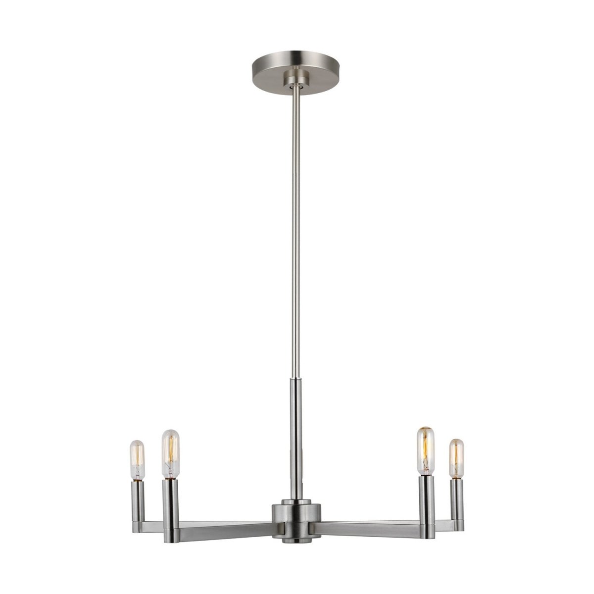 Lustre Fullton - Nickel brossé Non 5 by Visual Comfort Studio | Luminaires & cie