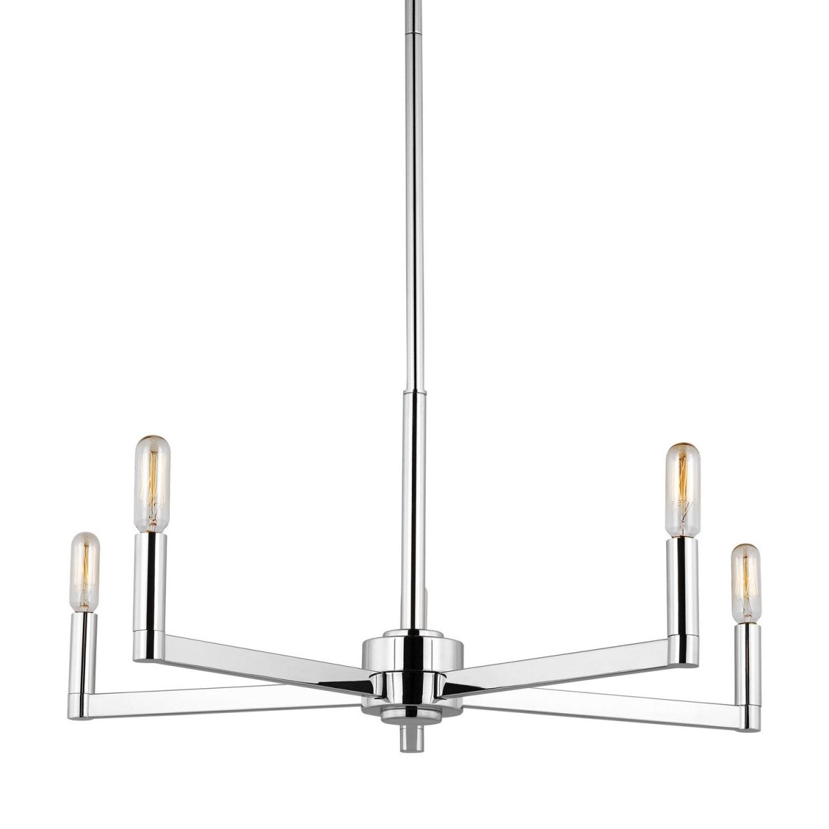 Lustre Fullton - Nickel brossé Transparent 9 by Visual Comfort Studio | Luminaires & cie