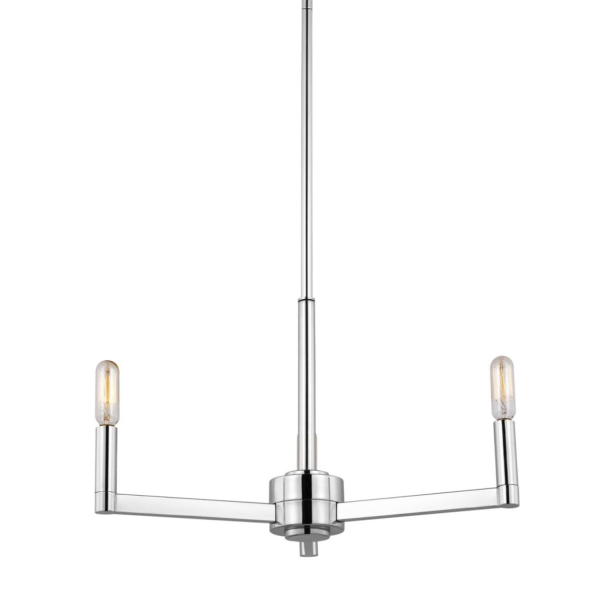 Lustre Fullton - Nickel brossé Transparent 9 by Visual Comfort Studio | Luminaires & cie