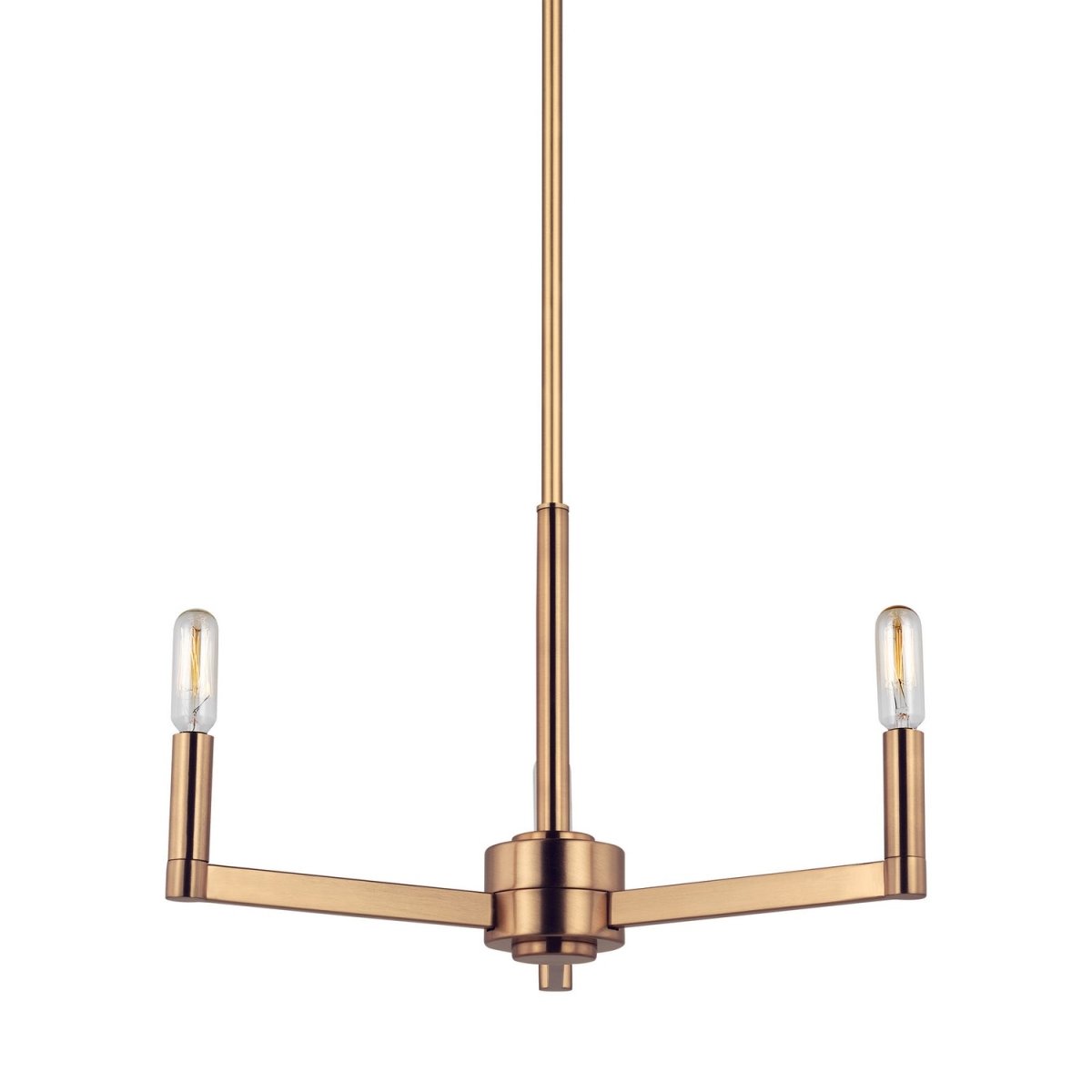 Lustre Fullton - Nickel brossé Transparent 9 by Visual Comfort Studio | Luminaires & cie