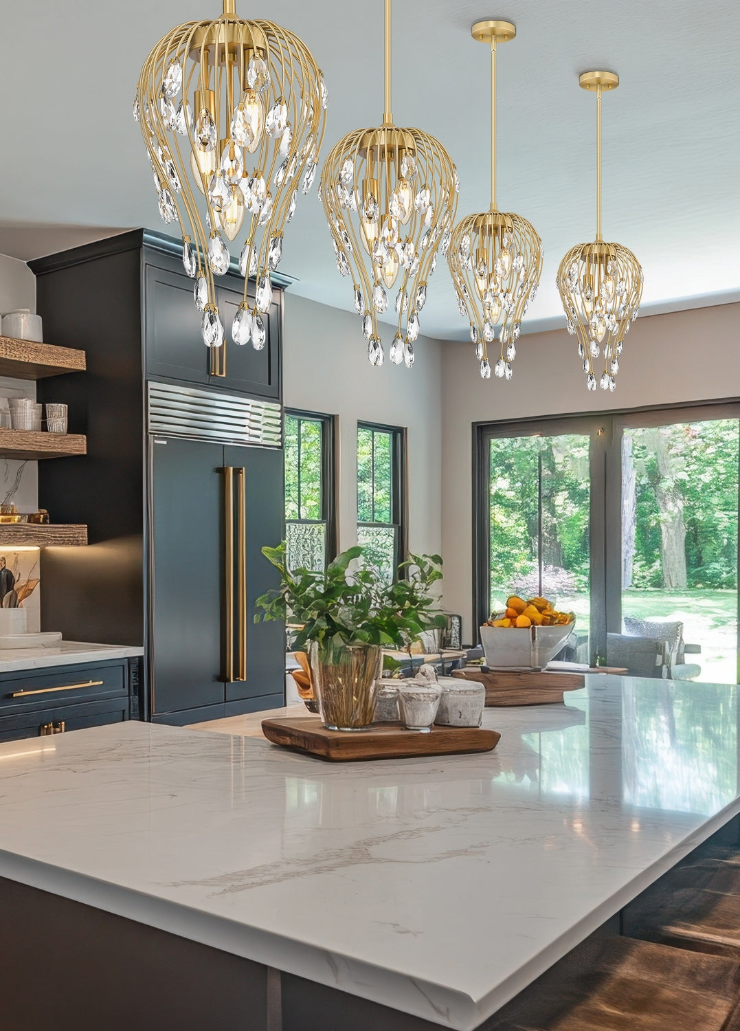 Lustre Gabriella Or moderne – vue 7