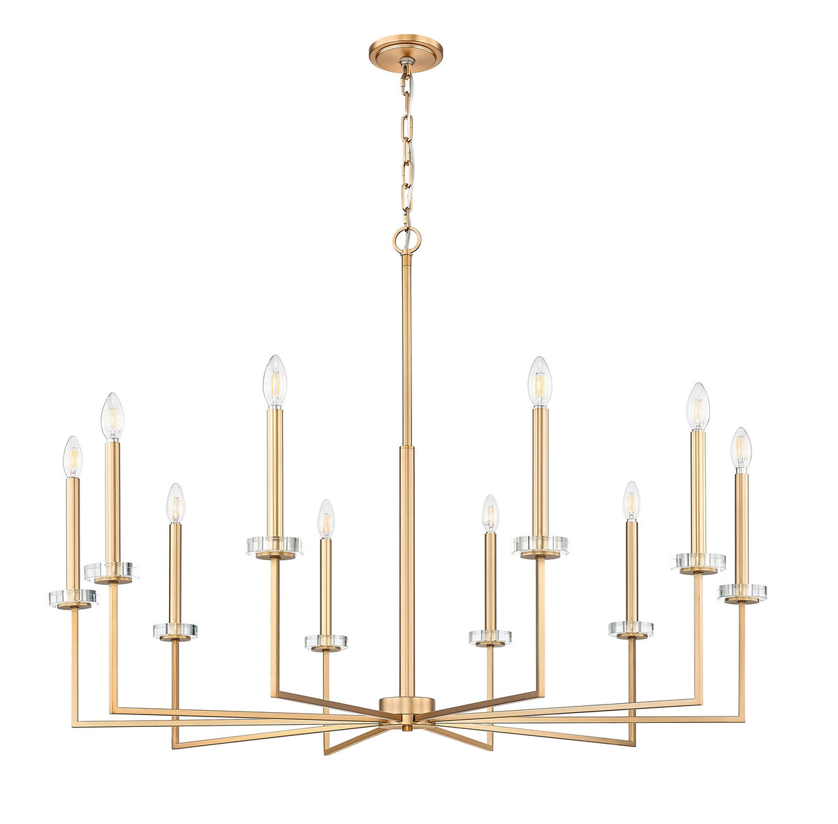 Lustre Gaultier Or moderne, 44 3/4", 45 1/4" – vue 2