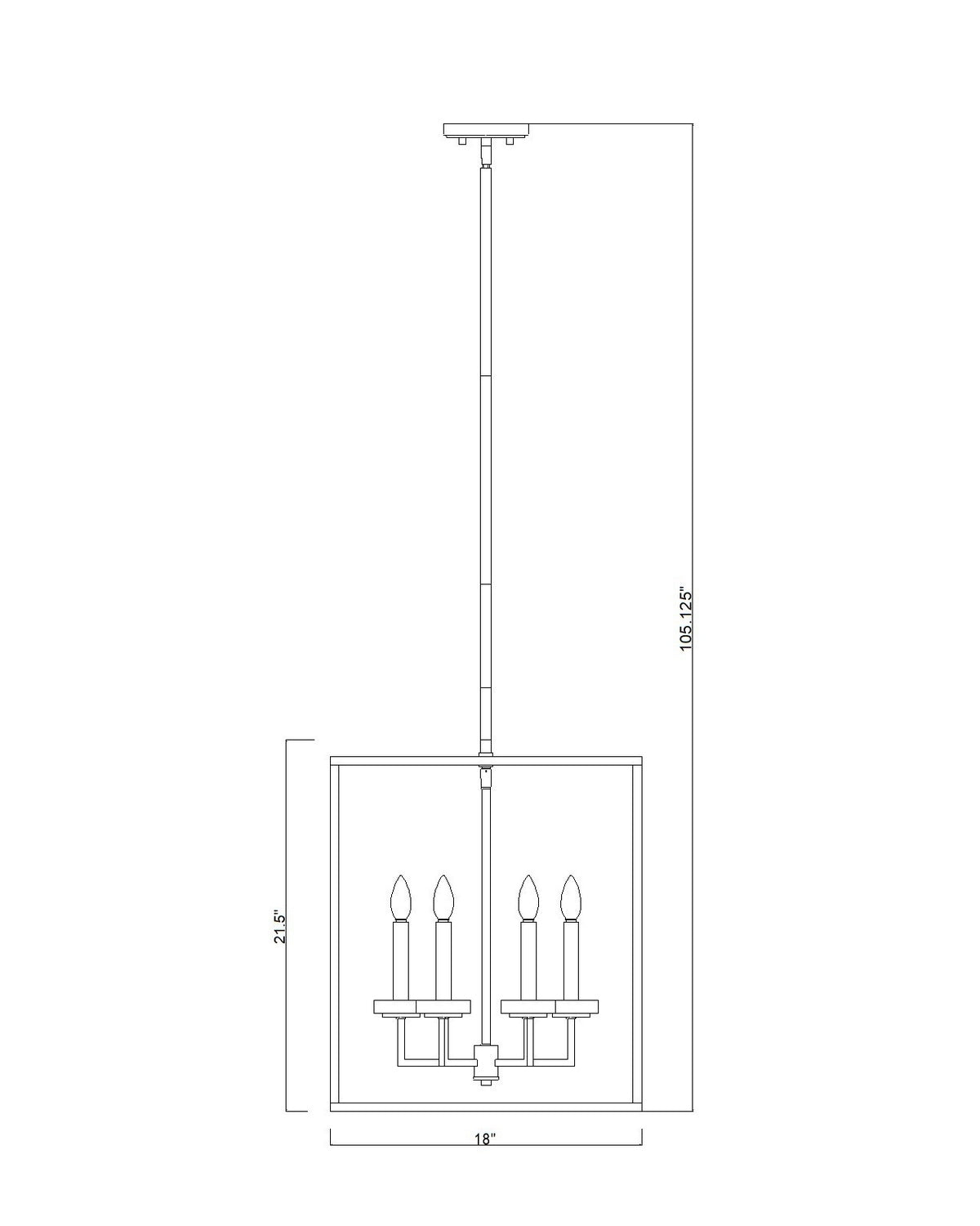 Lustre Gaultier Noir mat + Or moderne, 18", 21 1/2" – vue 6