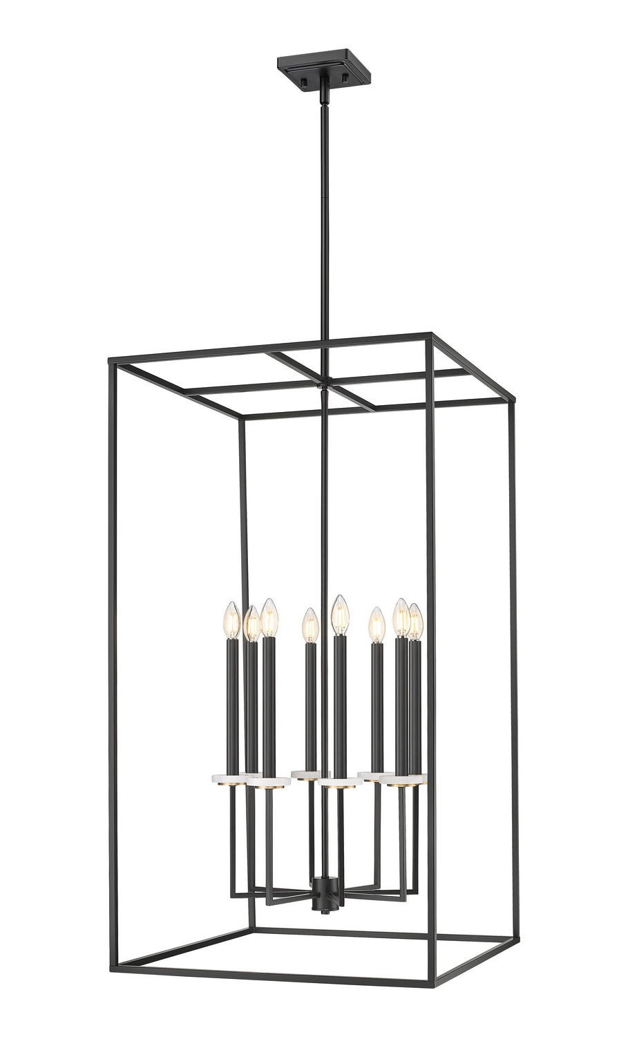 Lustre Gaultier Noir mat + Or moderne, 24", 45 1/4" – Z-Lite
