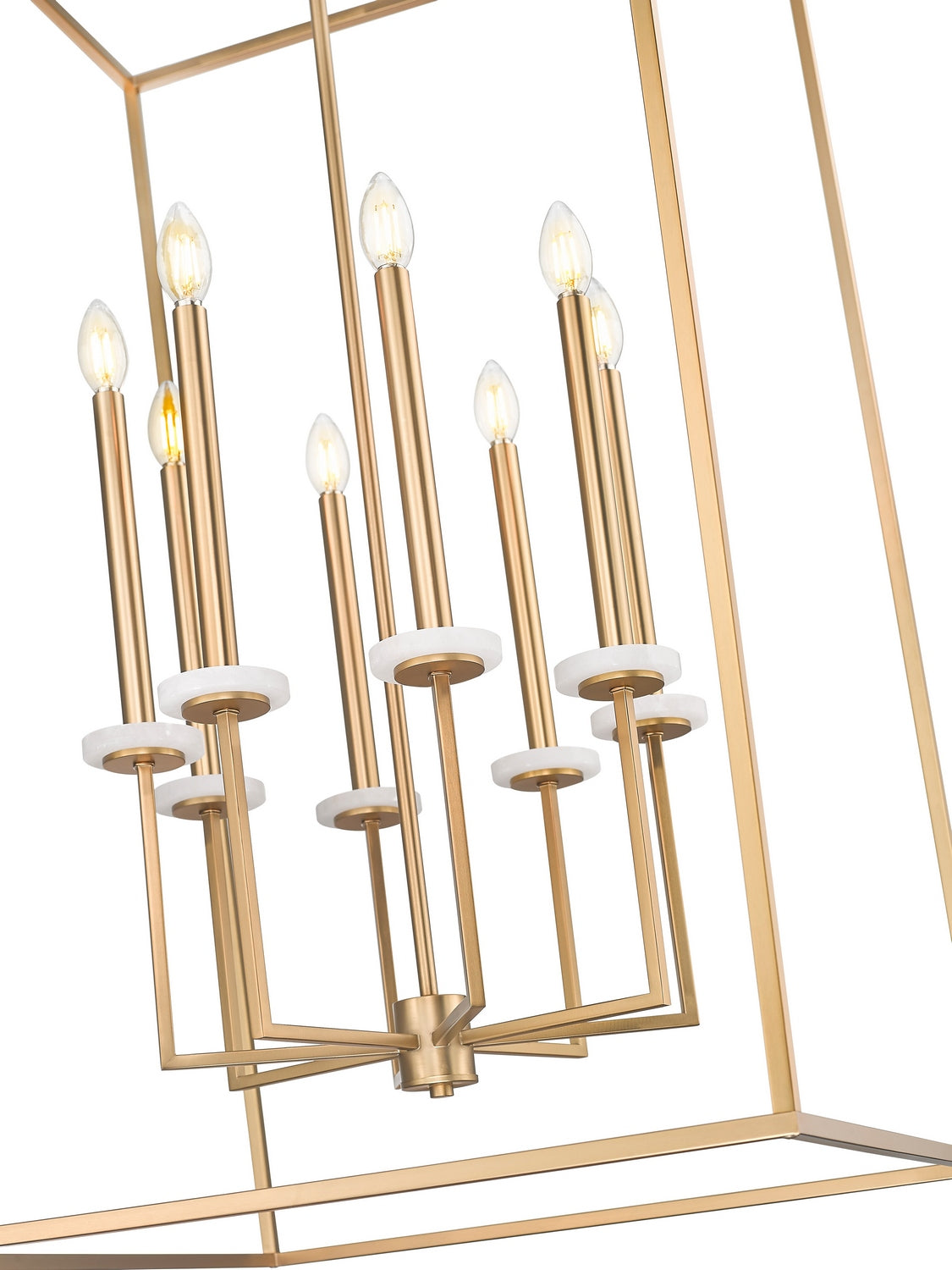 Lustre Gaultier Or moderne, 24", 45 1/4" – vue 4