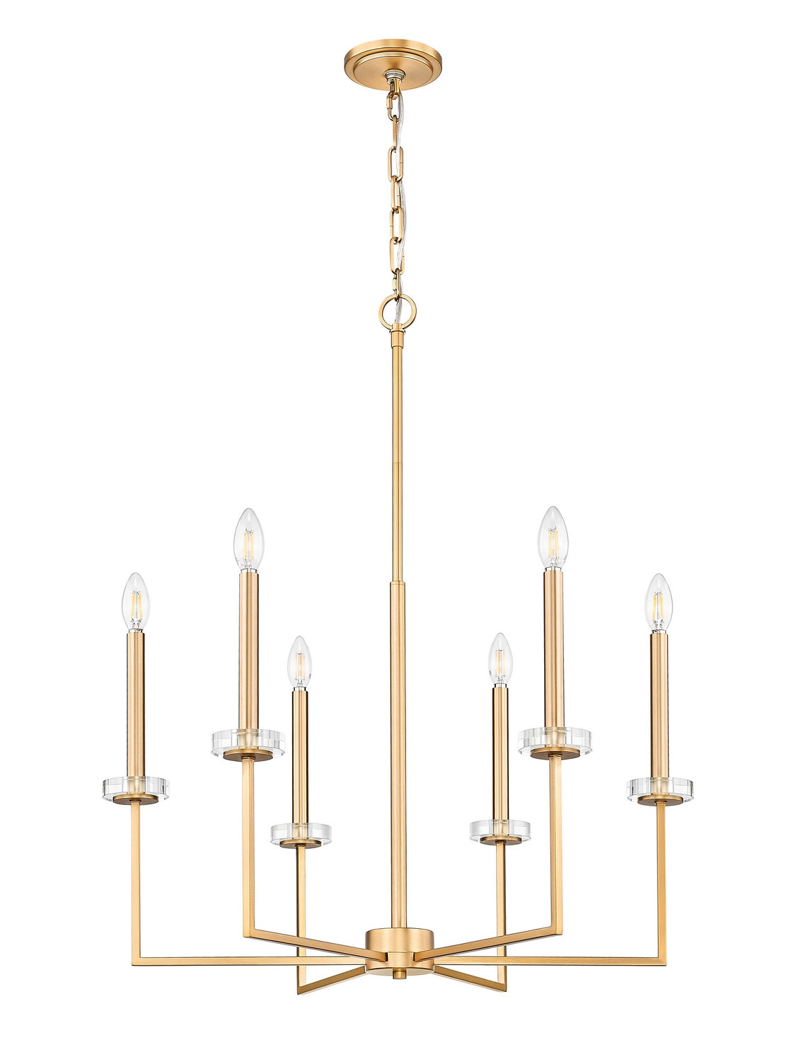 Lustre Gaultier Or moderne, 27 1/4", 33 1/4" – vue 2