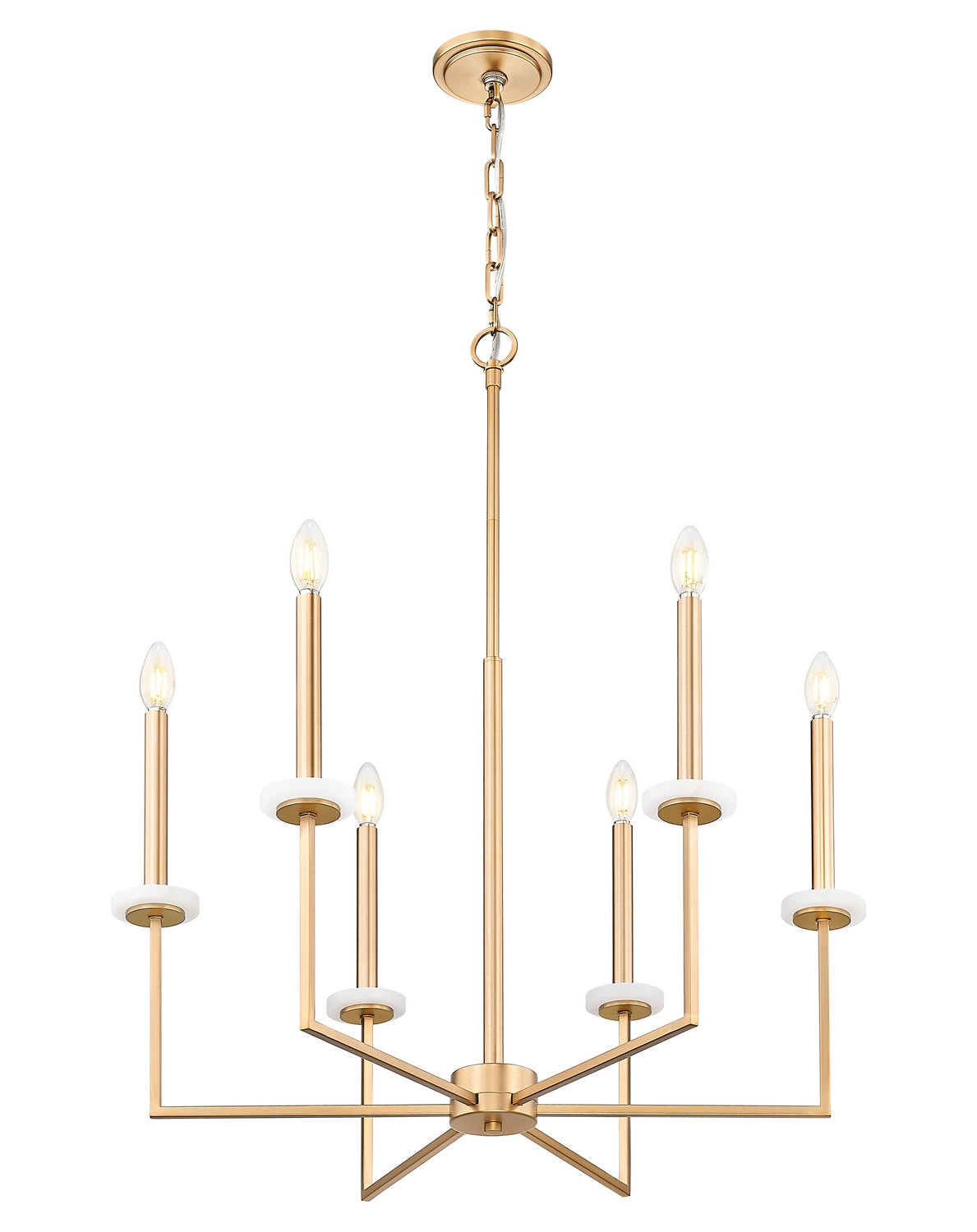 Lustre Gaultier Or moderne, 27 1/4", 33 1/4" – vue 3