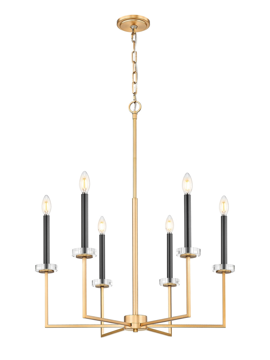 Lustre Gaultier Or moderne, 27 1/4", 33 1/4" – vue 4