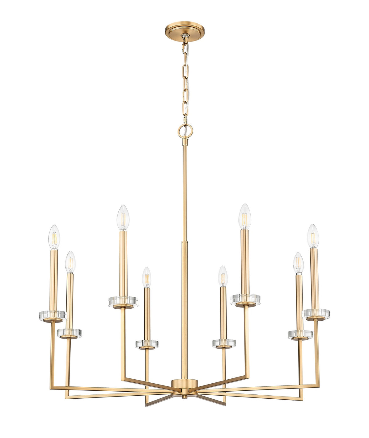 Lustre Gaultier Or moderne, 35 1/4", 45 1/4" – vue 2
