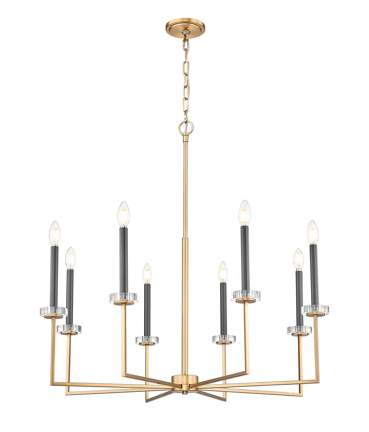 Lustre Gaultier Or moderne, 35 1/4", 45 1/4" – vue 4