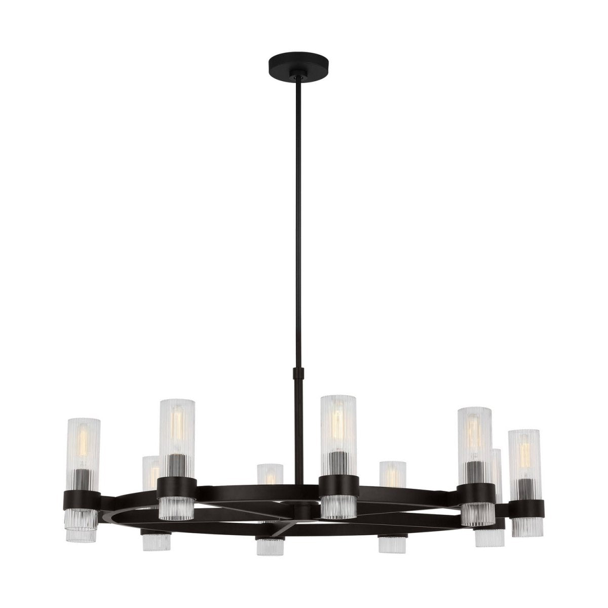 Lustre Geneva - Nickel poli 42" by Visual Comfort Studio | Luminaires & cie