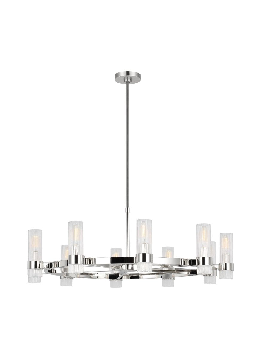 Lustre Geneva - Nickel poli 42" by Visual Comfort Studio | Luminaires & cie