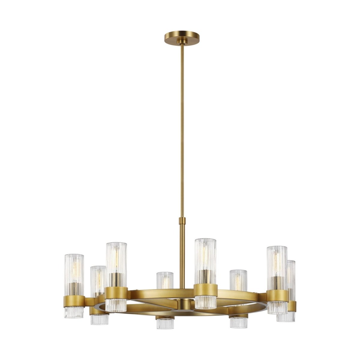 Lustre Geneva - Nickel poli 42" by Visual Comfort Studio | Luminaires & cie