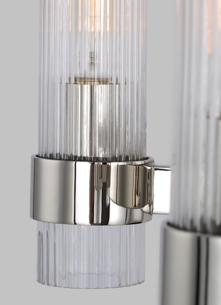 Lustre Geneva - Nickel poli 42" by Visual Comfort Studio | Luminaires & cie