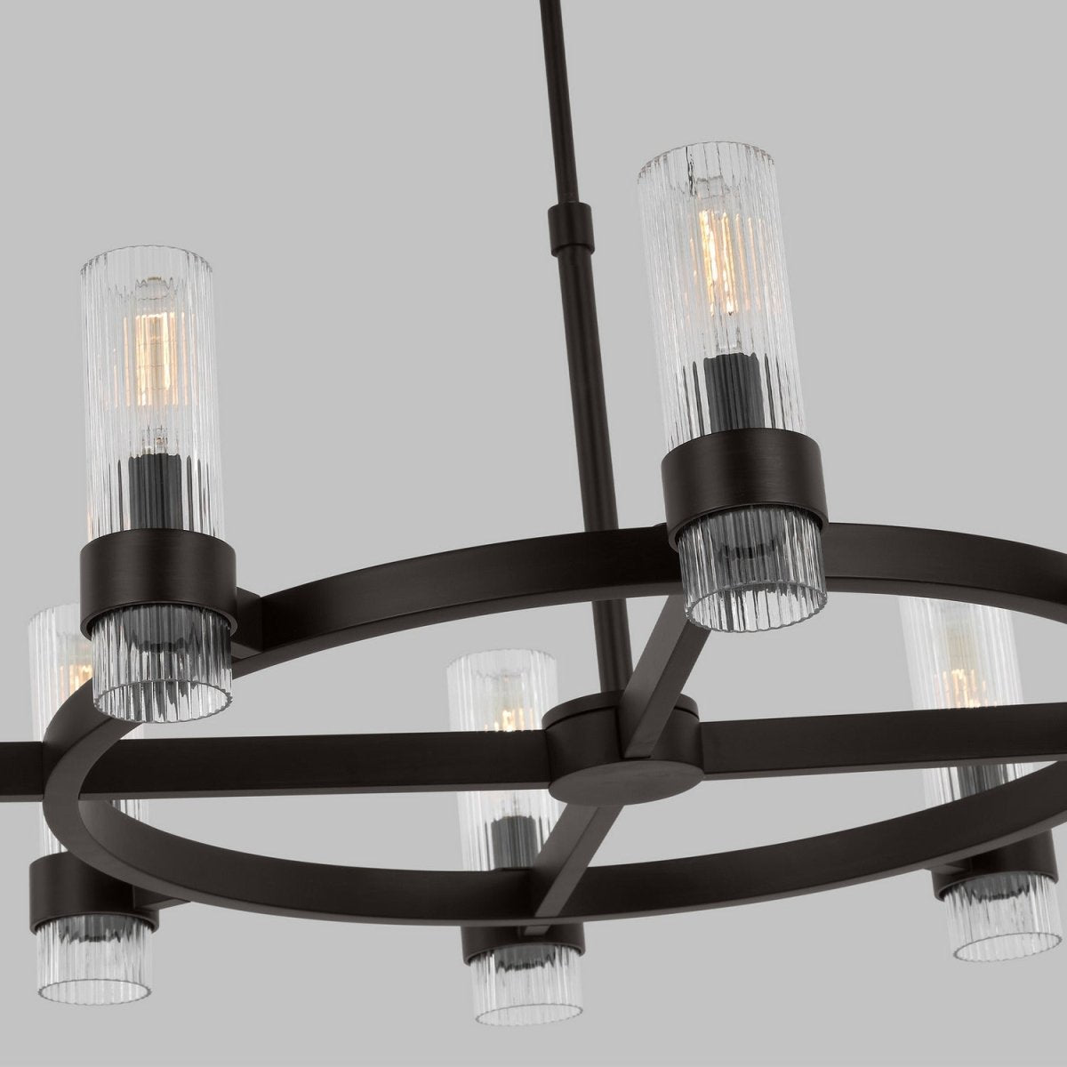 Lustre Geneva - Nickel poli 42" by Visual Comfort Studio | Luminaires & cie