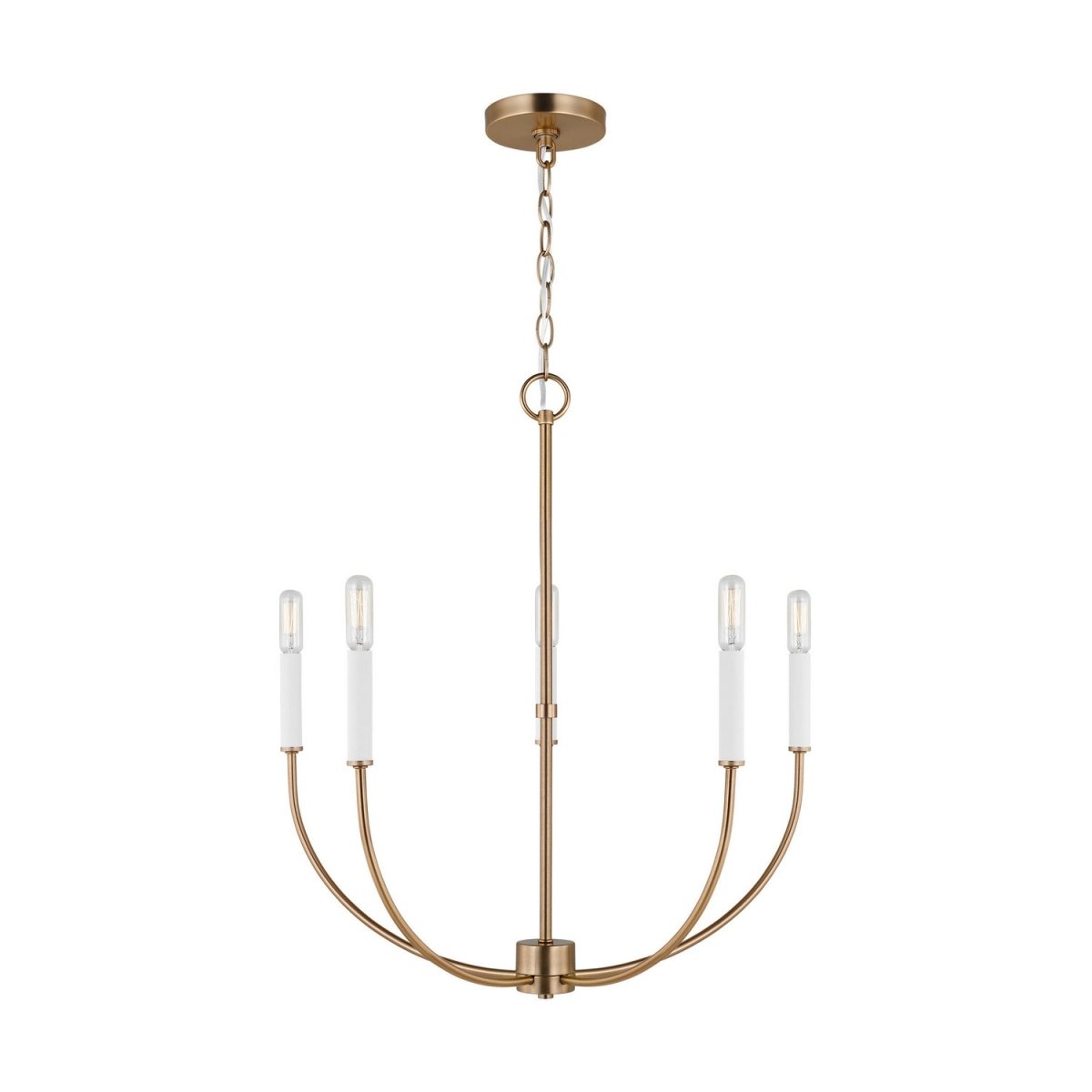 Lustre Greenwich - Laiton satiné 24 1/8" by Visual Comfort Studio | Luminaires & cie