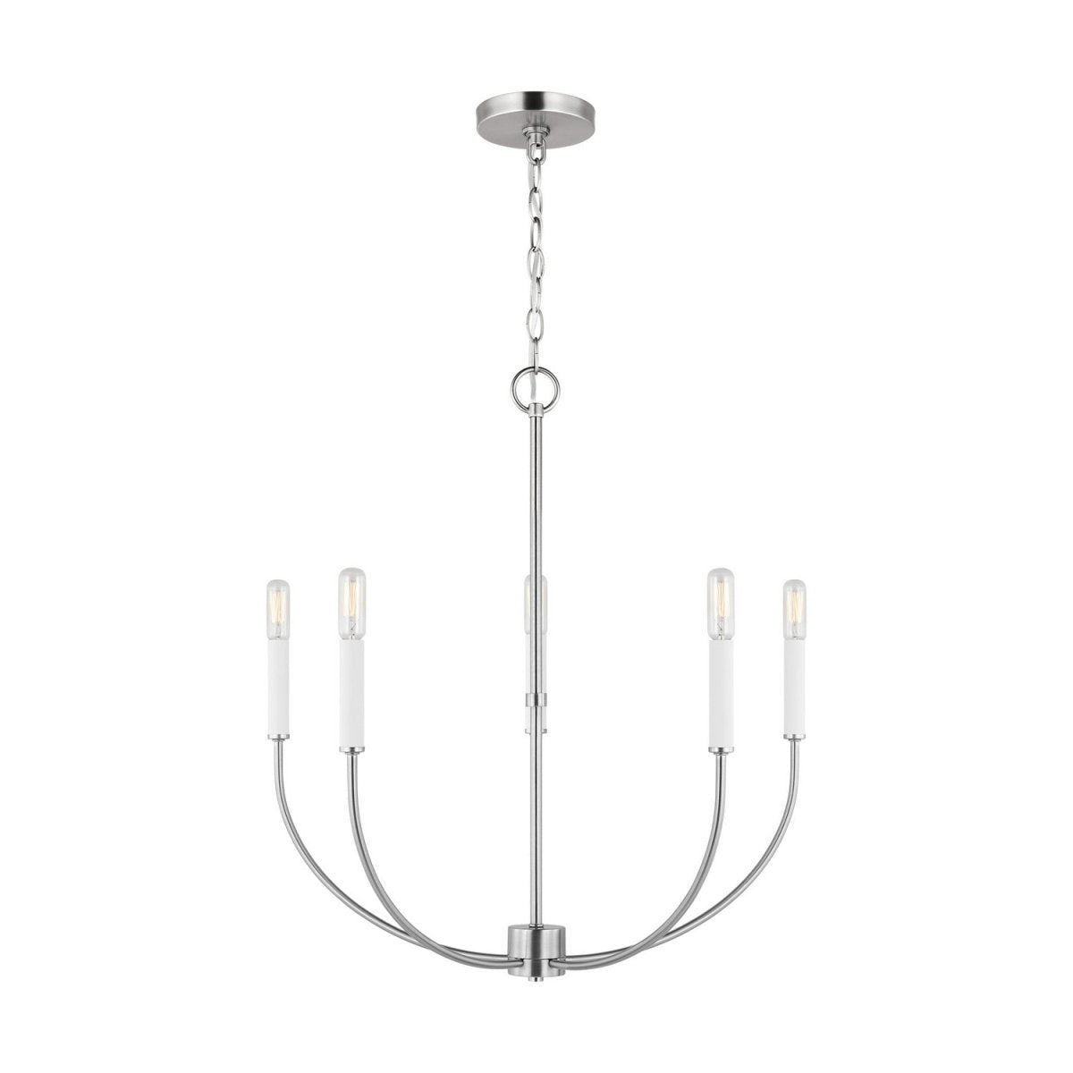 Lustre Greenwich - Nickel brossé 24 1/8" by Visual Comfort Studio | Luminaires & cie