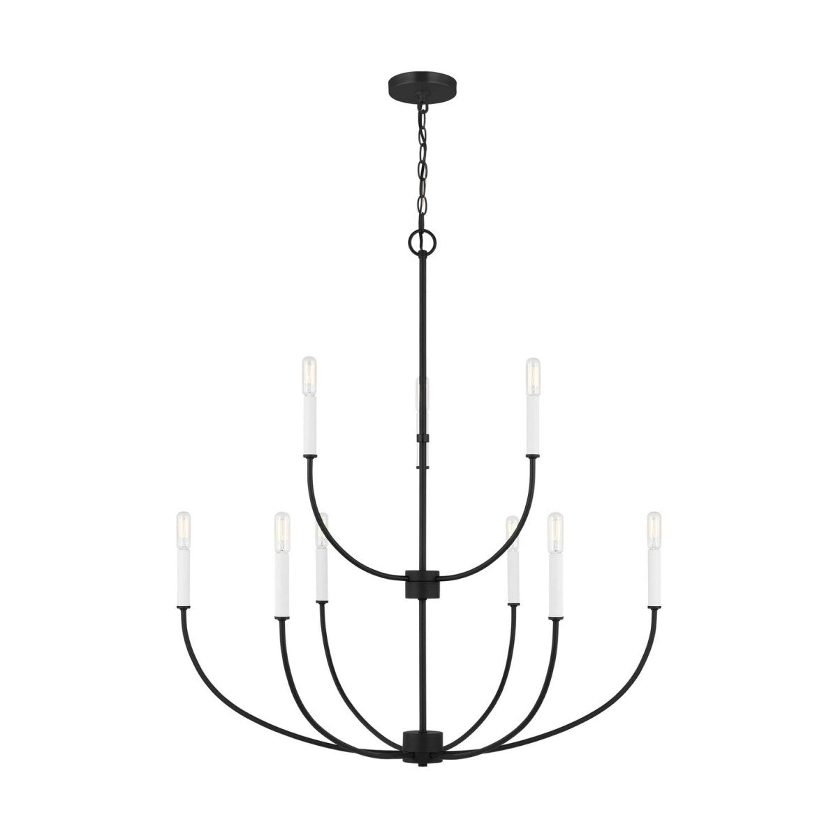 Lustre Greenwich - Noir minuit 32" by Visual Comfort Studio | Luminaires & cie