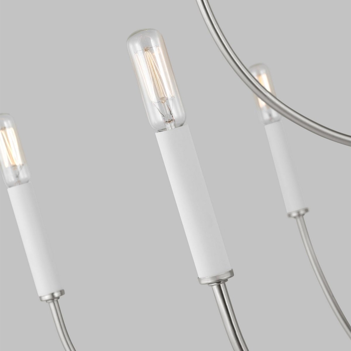 Lustre Greenwich - Nickel brossé 32" by Visual Comfort Studio | Luminaires & cie