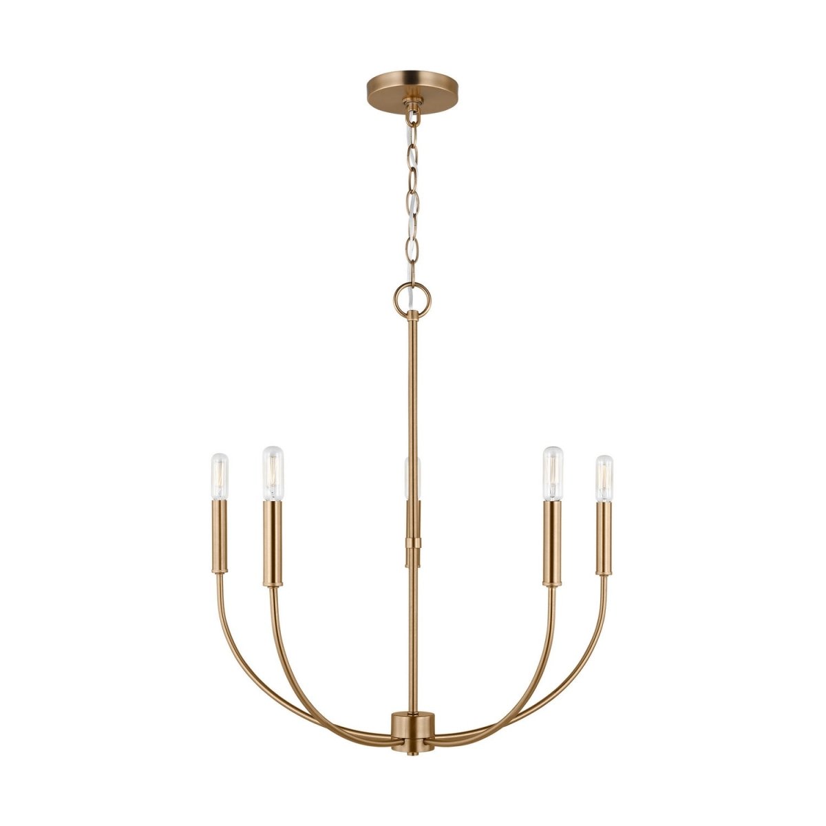 Lustre Greenwich - Nickel brossé 32" by Visual Comfort Studio | Luminaires & cie