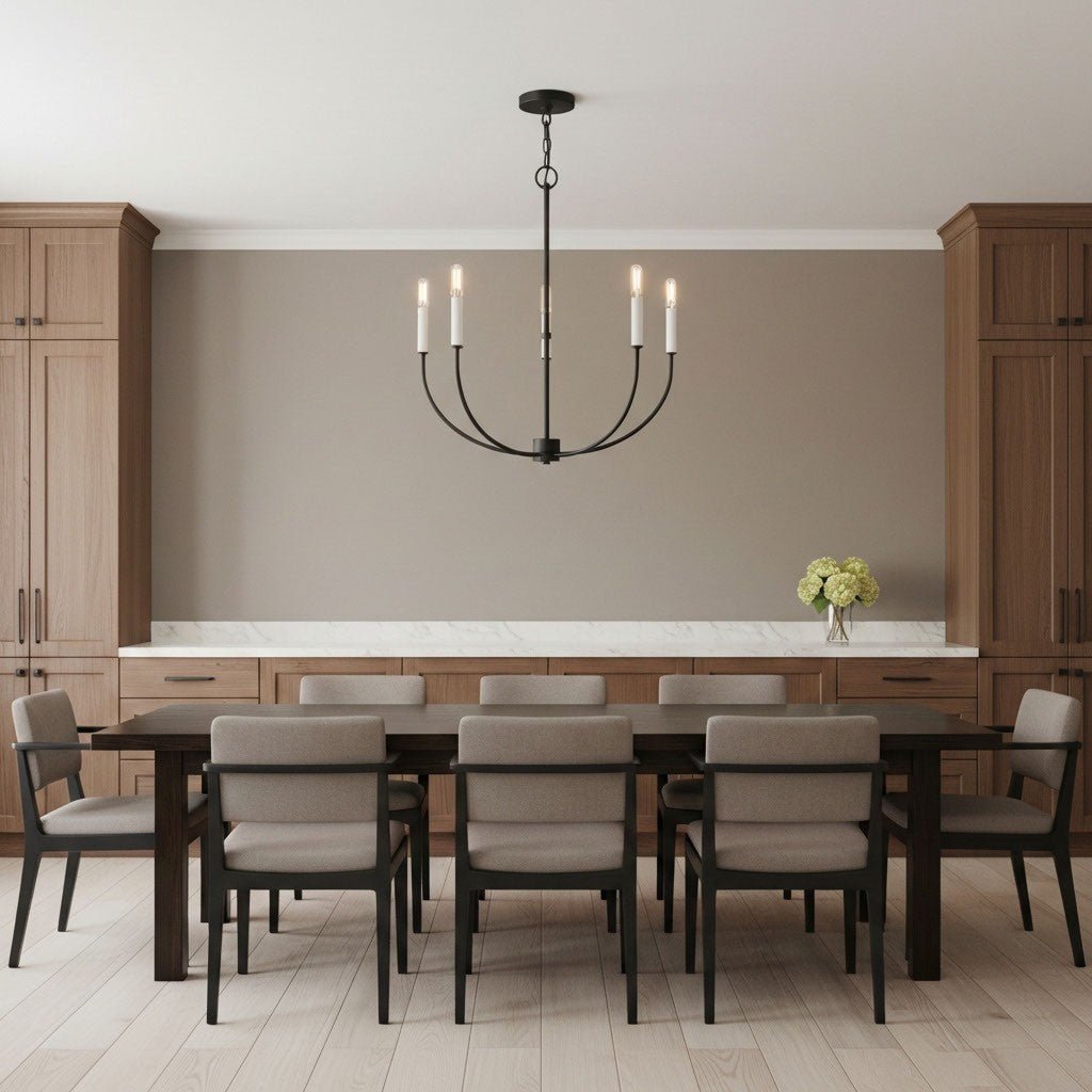 Lustre Greenwich - Nickel brossé 32" by Visual Comfort Studio | Luminaires & cie