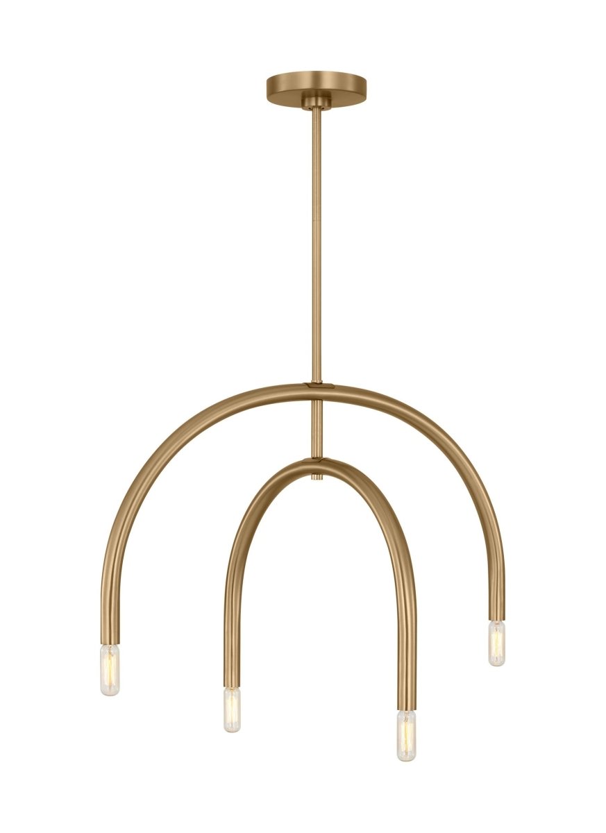 Lustre Hadden - Laiton satiné 36" by Visual Comfort Studio | Luminaires & cie