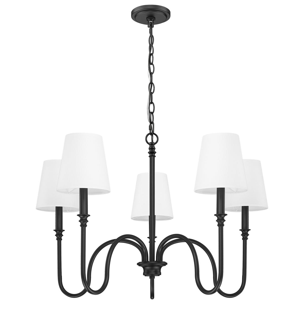 Lustre Jisele Noir mat, 30" – vue 2