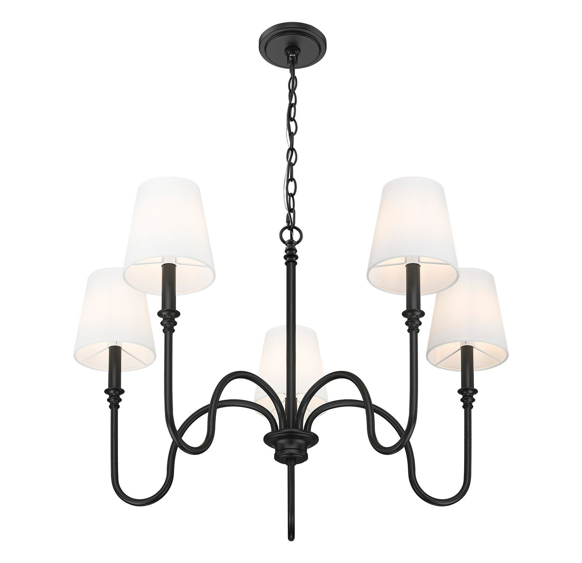 Lustre Jisele Noir mat, 30" – vue 3