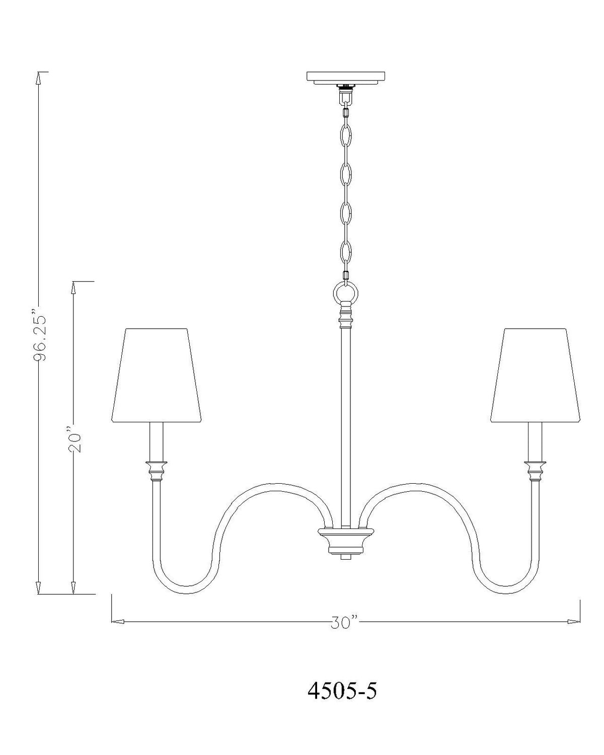 Lustre Jisele Noir mat, 30" – vue 6