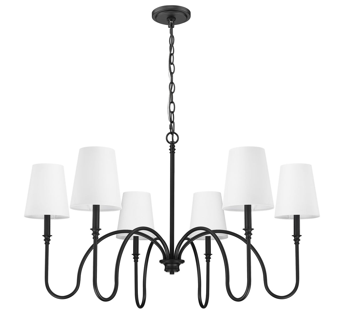 Lustre Jisele Noir mat, 41 3/4" – vue 2