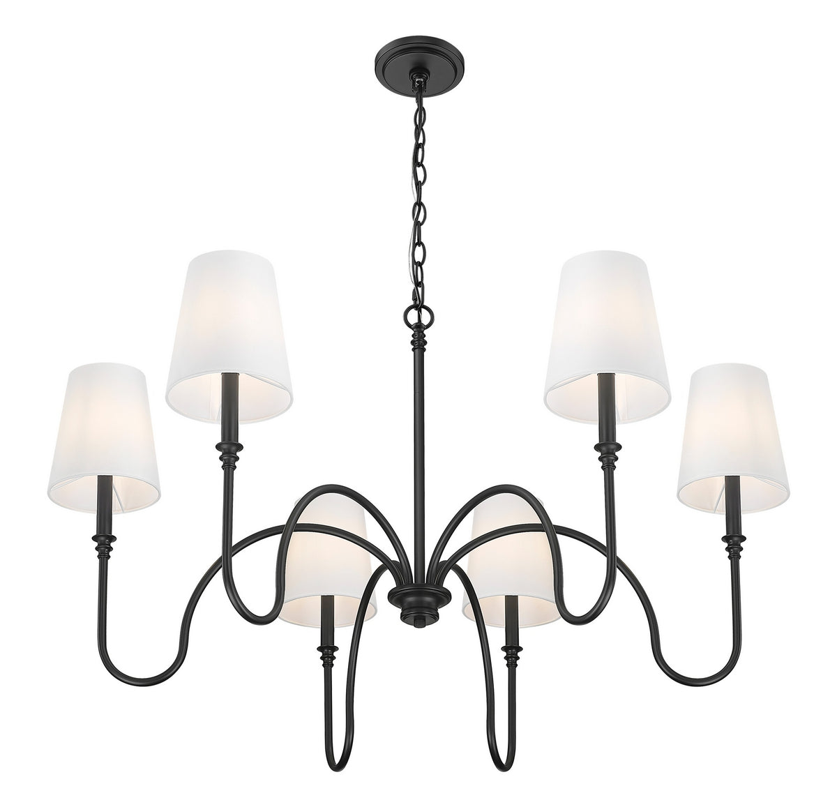Lustre Jisele Noir mat, 41 3/4" – vue 3