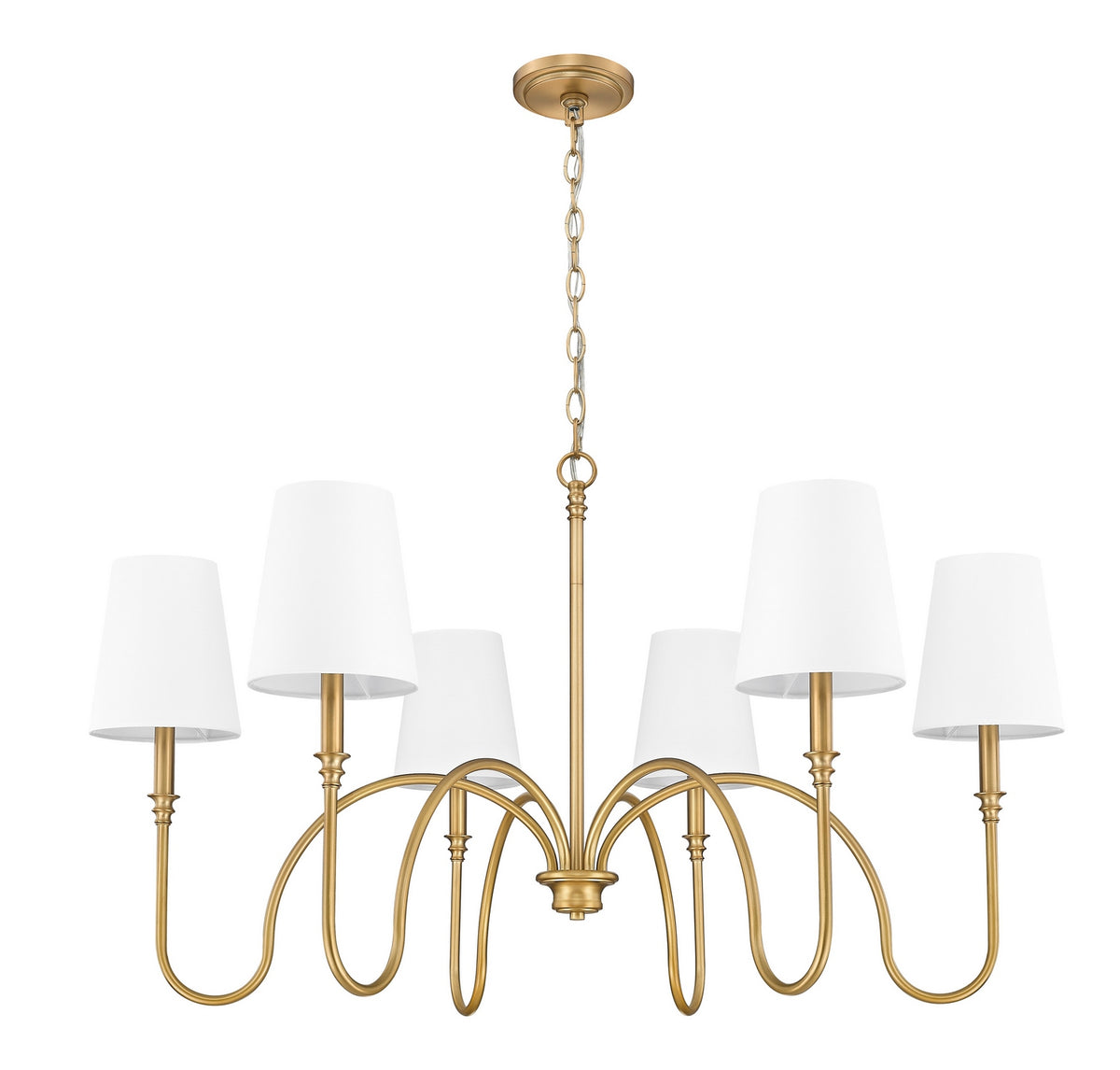 Lustre Jisele Laiton frotté, 41 3/4" – vue 2