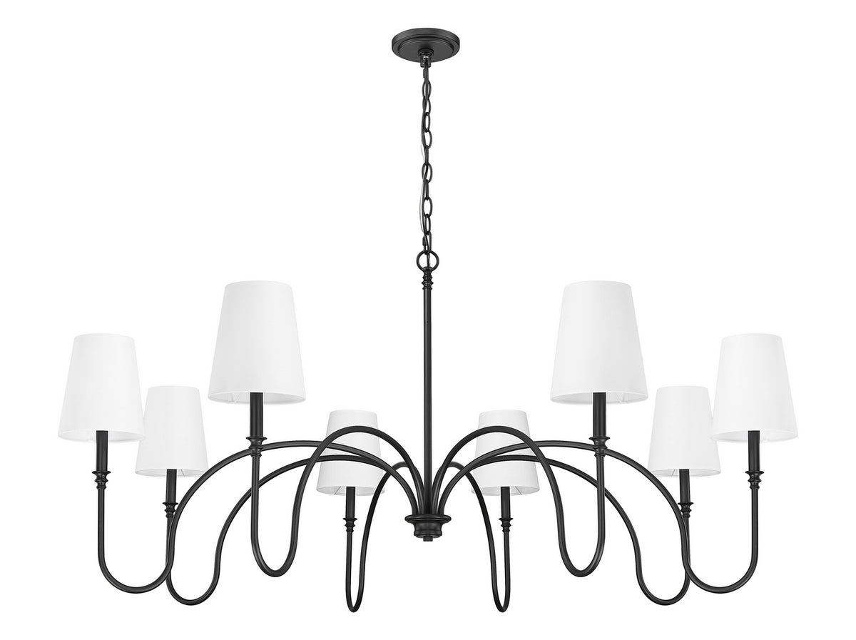 Lustre Jisele Noir mat, 58 3/4" – vue 2