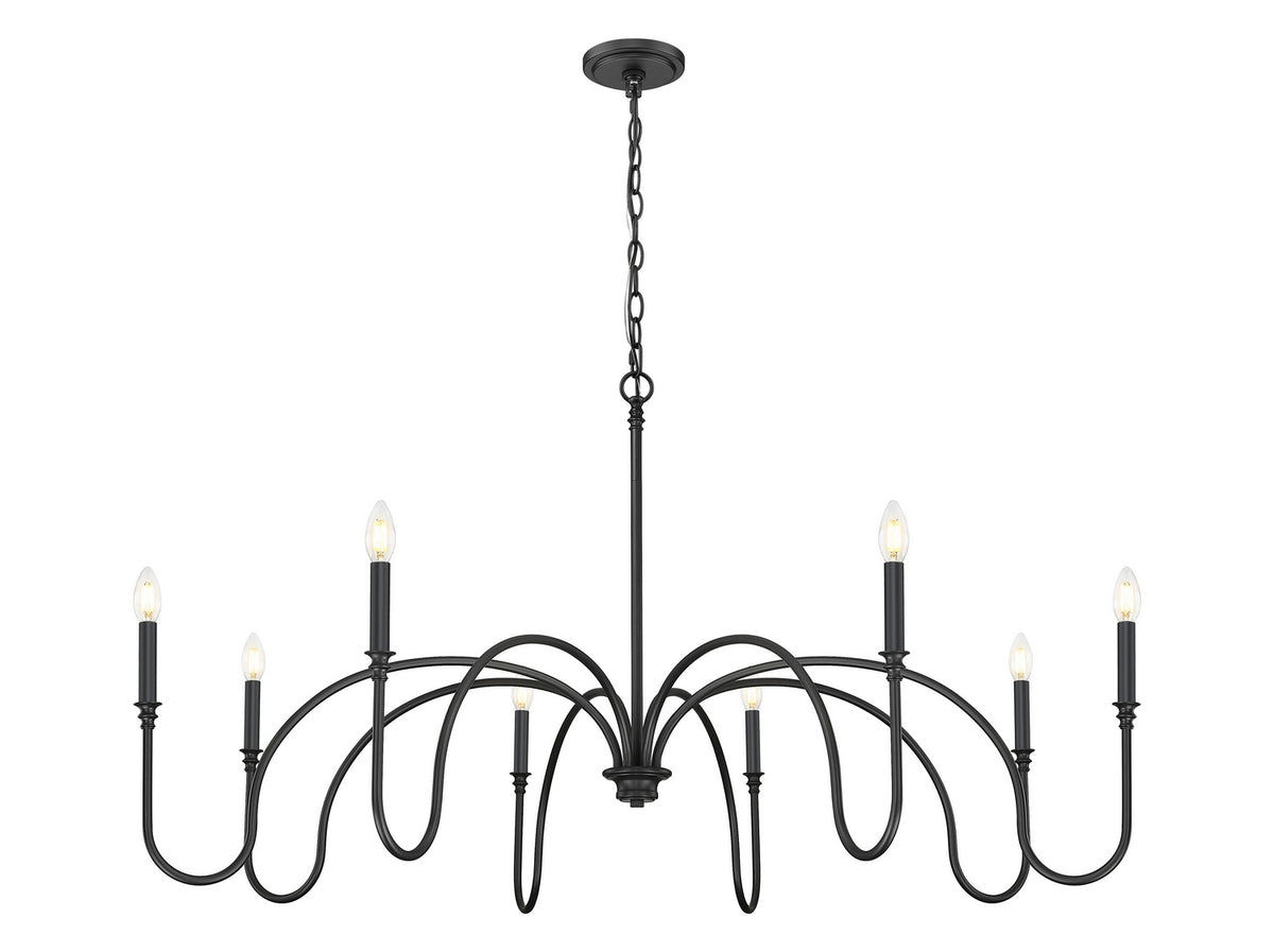 Lustre Jisele Noir mat, 58 3/4" – vue 4